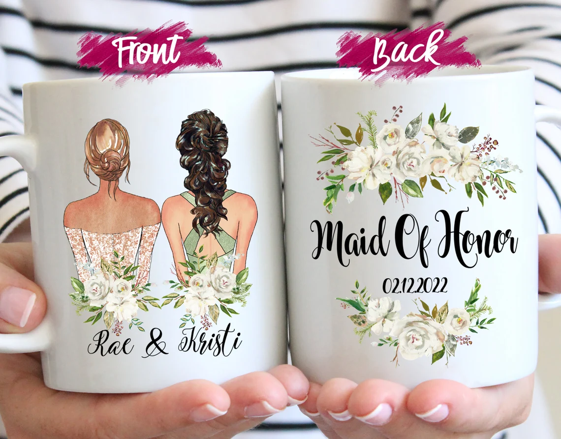 To My Best Friend On Her Wedding Day Card - Best Friend Wedding Card - Gift  For Bride - Maid Of Honor - Best Friend - Bestie - Bridal Party :  : Office Products