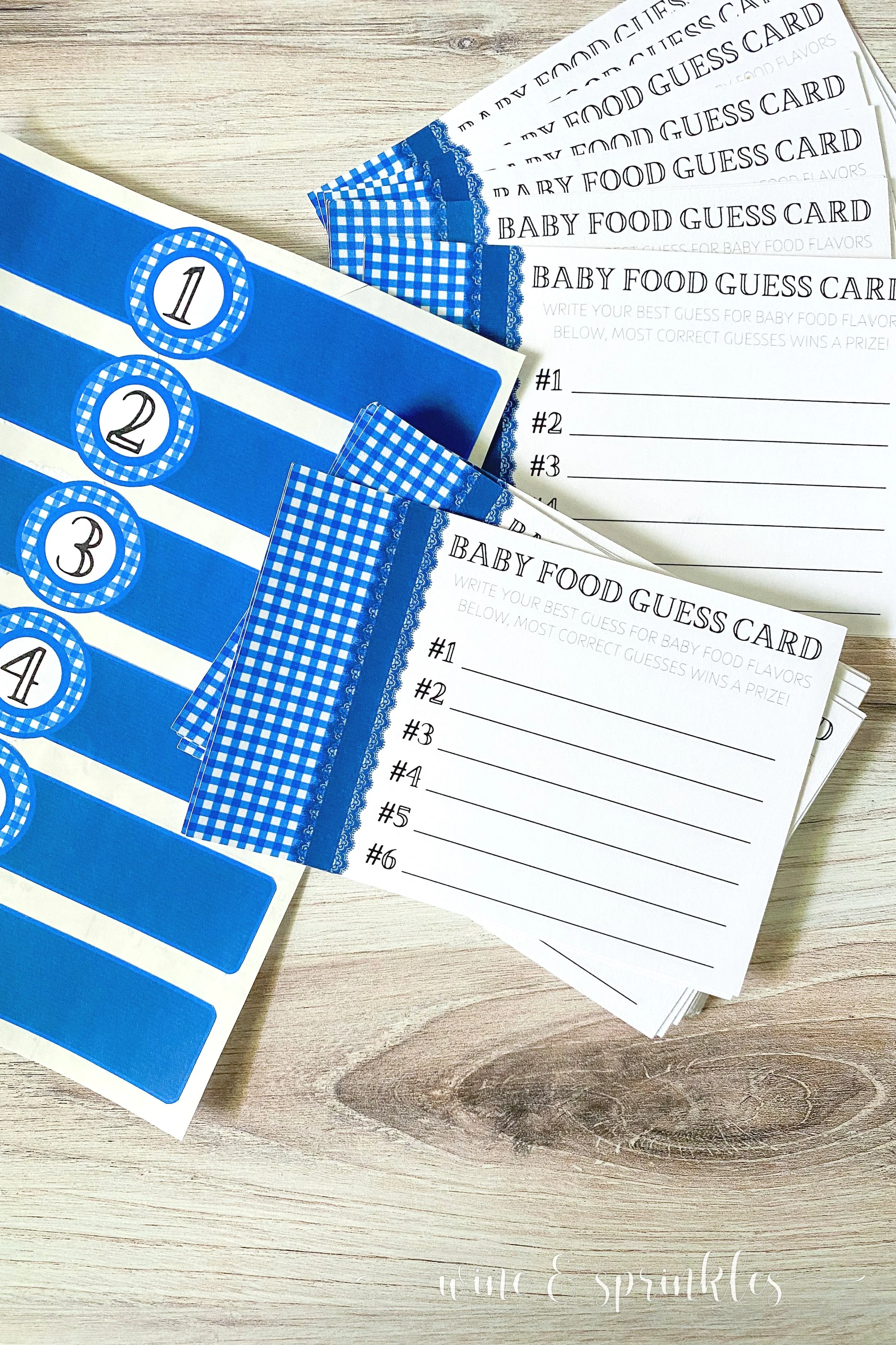 DIY Guess the Baby Food Shower Game — Wine & Sprinkles