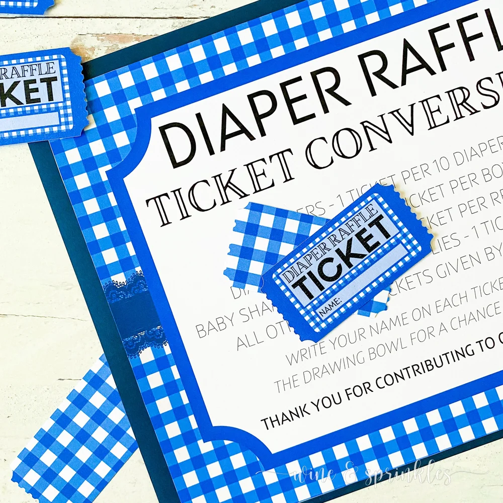 How to make a Baby Shower Diaper Raffle — Wine & Sprinkles