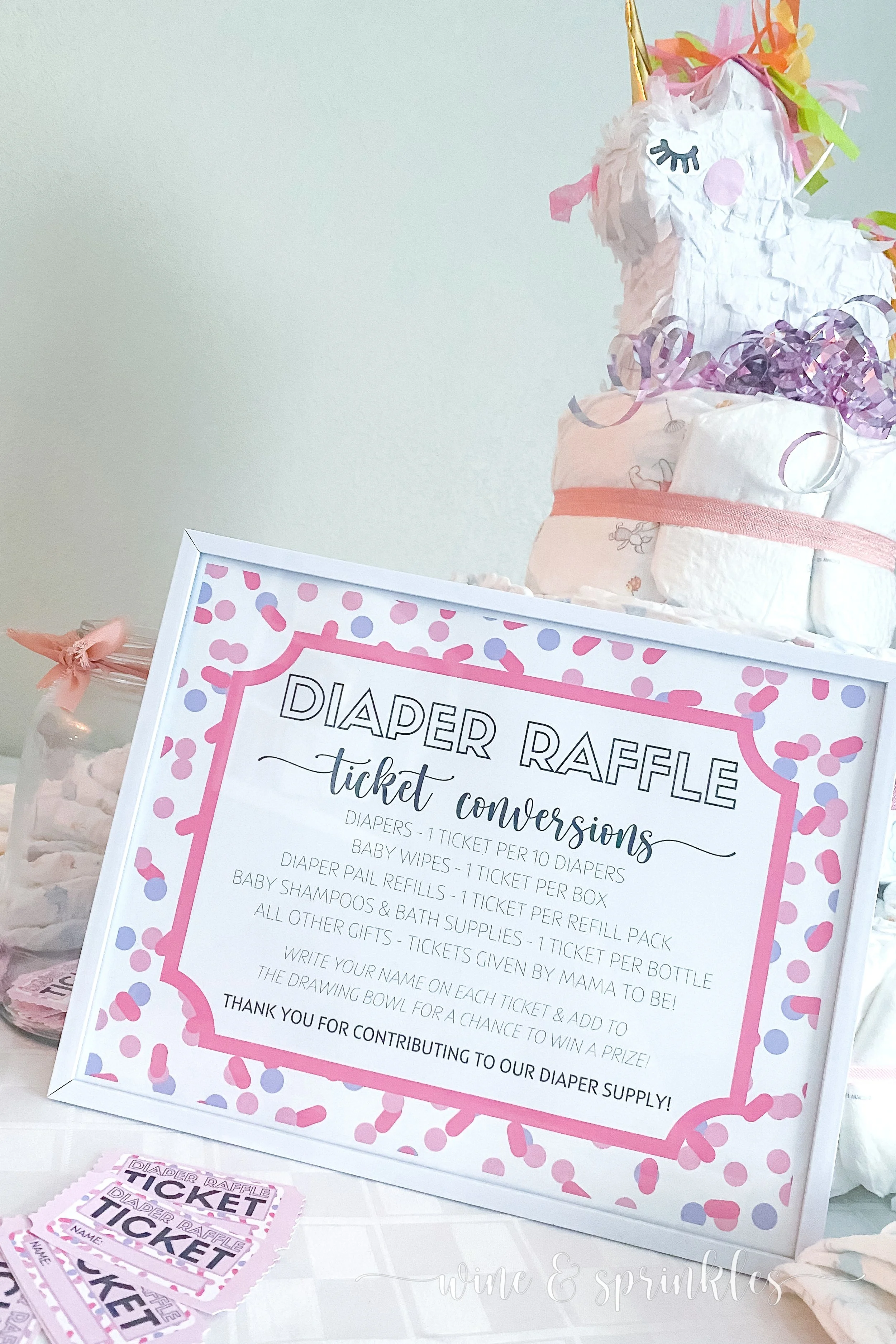 Diy Diaper Invitations