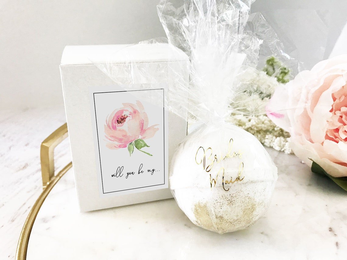 'Will you be my'...wedding bath bombs.Totally Unique personalised bath bombs. 