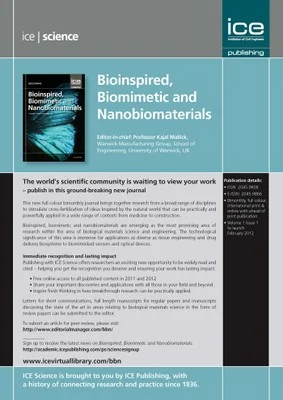 Journal Bioinspired Biomimetic Nanobiomaterials