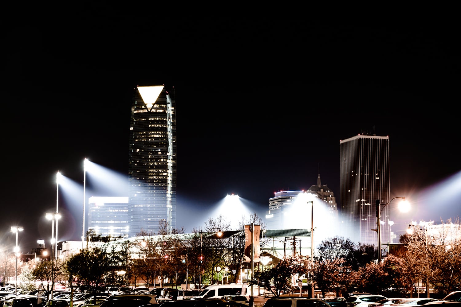 Downtown Oklahoma City. 75mm - 25 sec - f/6.3 - ISO 100