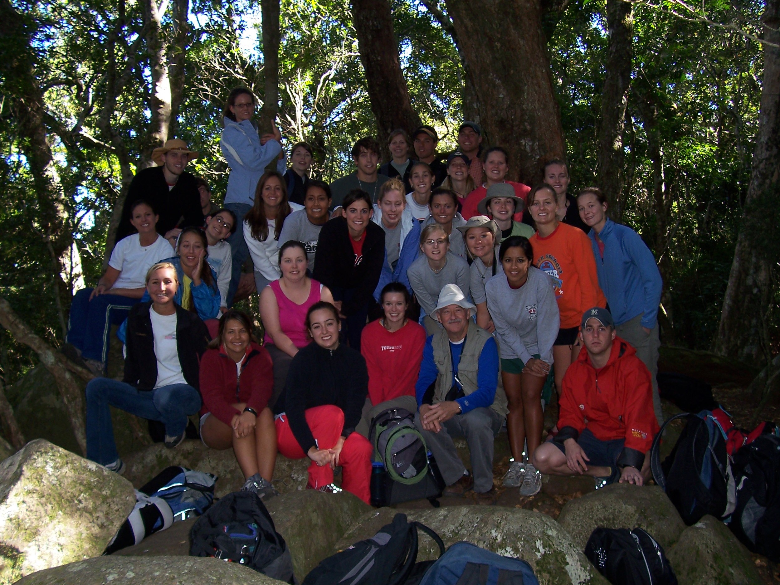 Study abroad group in the Outback