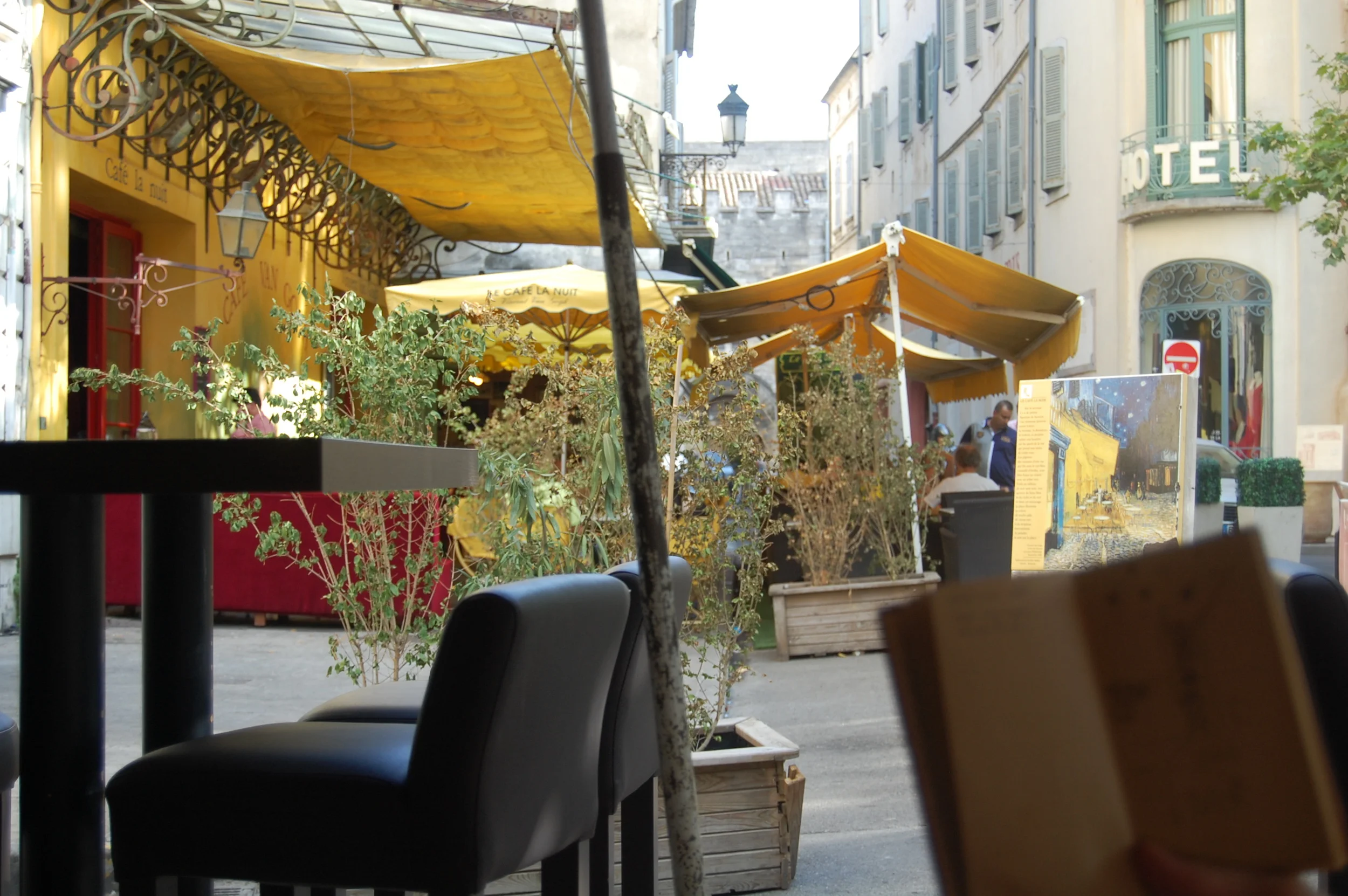  Because of my temper tantrum at the creperie, I opted out of the next days plans and hitchhiked to the next village to use their WiFi and&nbsp;catchup on some work. &nbsp;So, I missed  Cafe Van Gogh  in Montpellier, which is where Van Gogh painted "