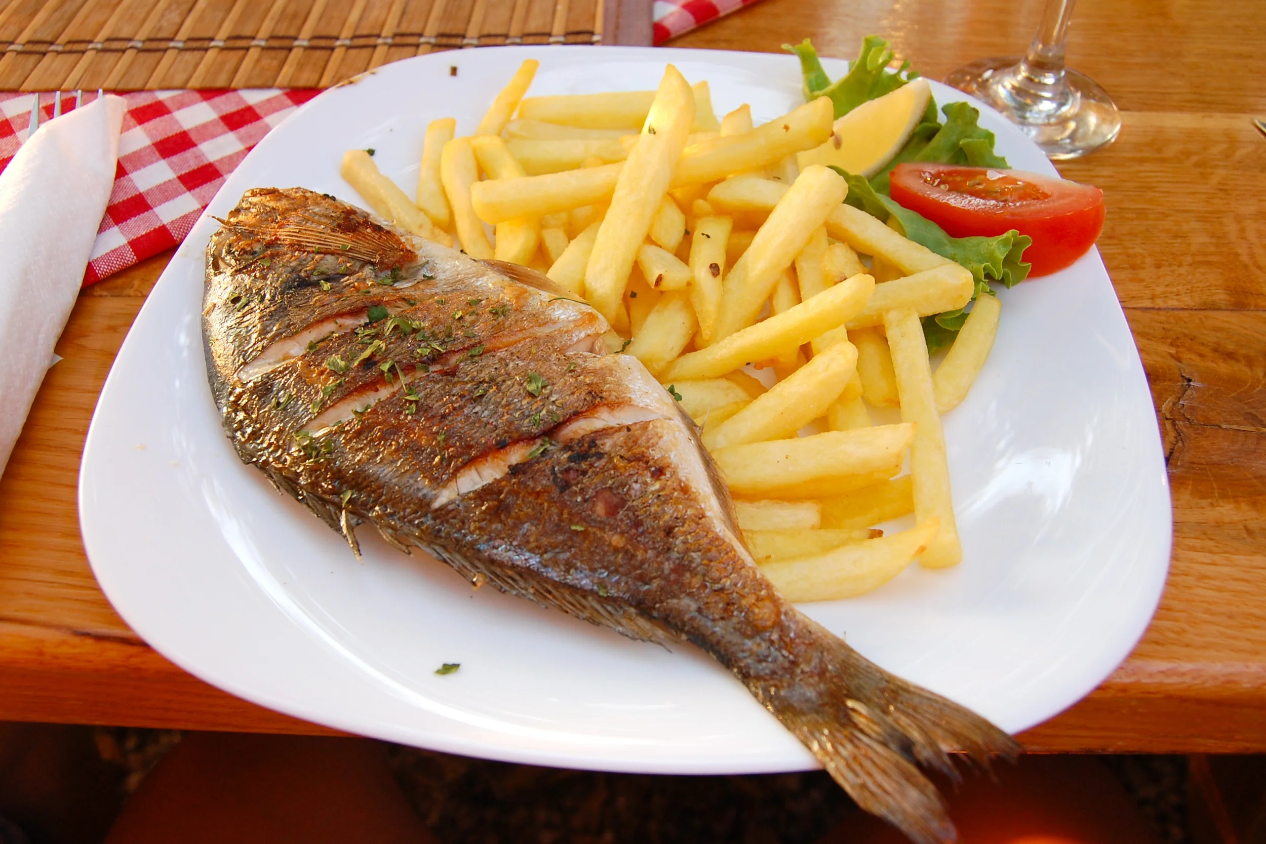  If you order fish, you get the whole thing - bones and all. 