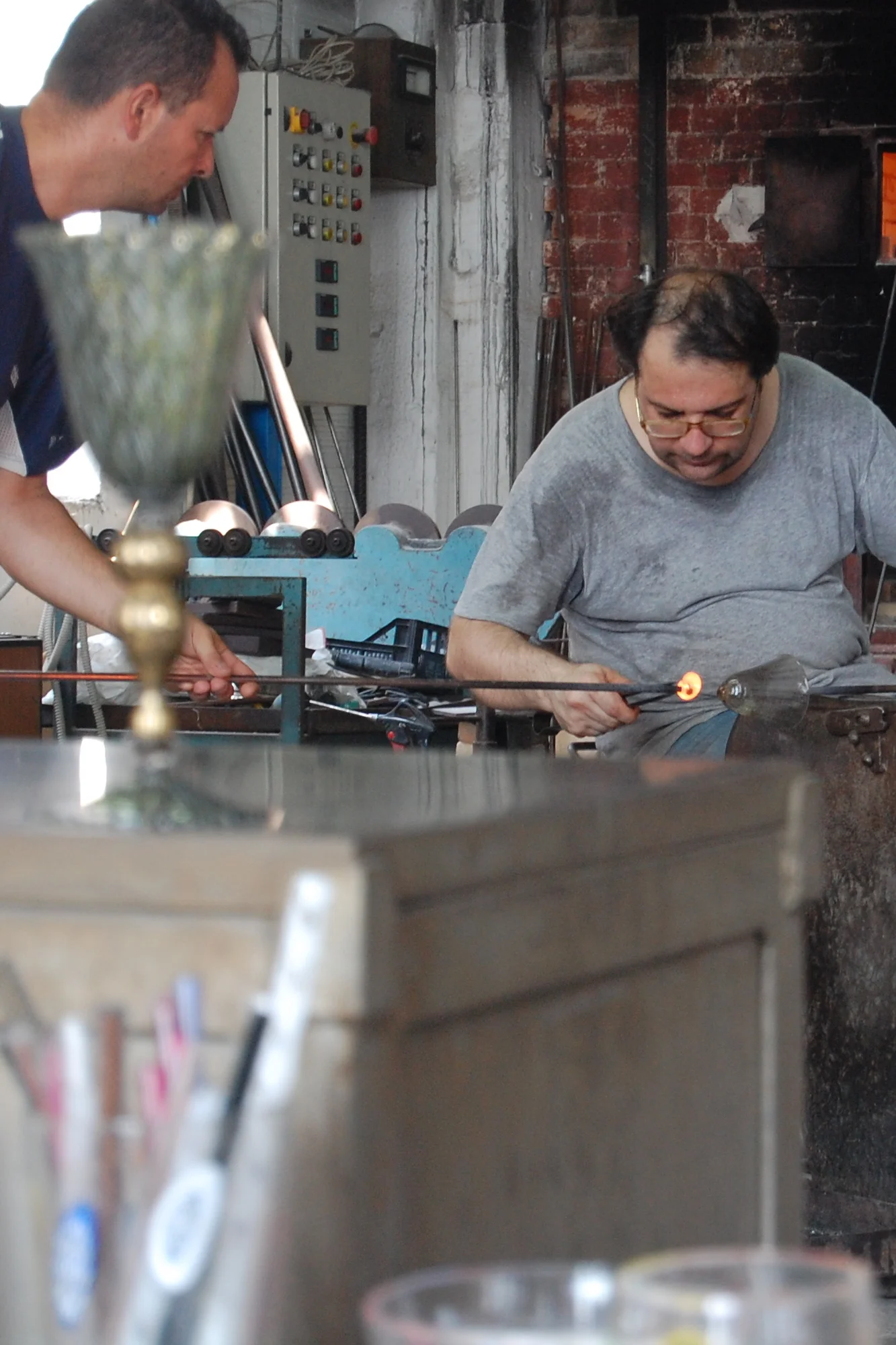  One afternoon, the hotel set-up a tour of  Murano  to check out the glass blowing masters, which was a recommendation from a friend. &nbsp;The "tour" was really a trap to lure you into their museums to view&nbsp;stunning glass pieces... for purchase
