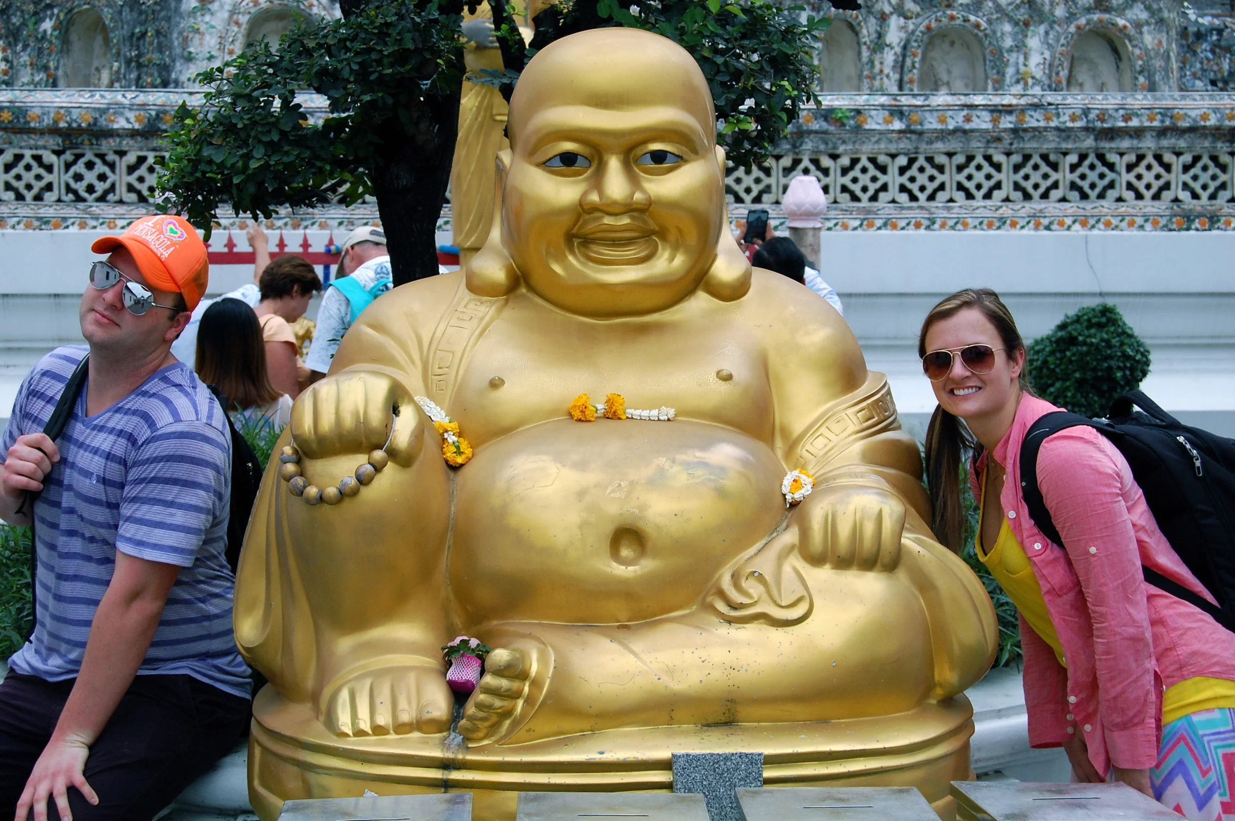  Token photo with one of the thousands of Buddhas throughout the temples. &nbsp; 