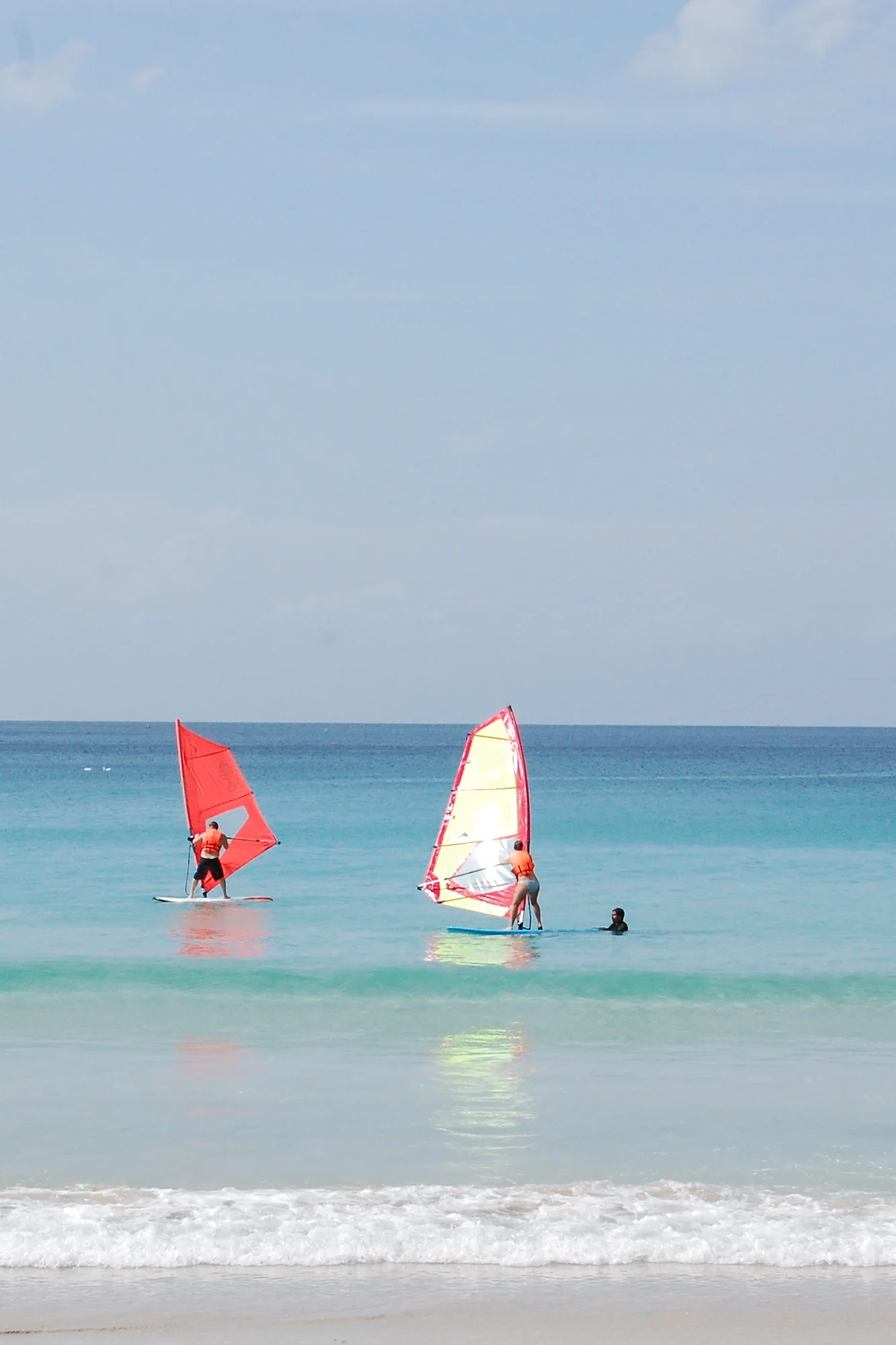  The Le Meridien offers wind surfing, yoga, massage, etc. &nbsp;Being the athlete that I am, I tried out the wind surfing. &nbsp;Harder than it looks. &nbsp;  And if you need a massage, go anywhere else. &nbsp;It's $10 USD for an hour almost everywhe