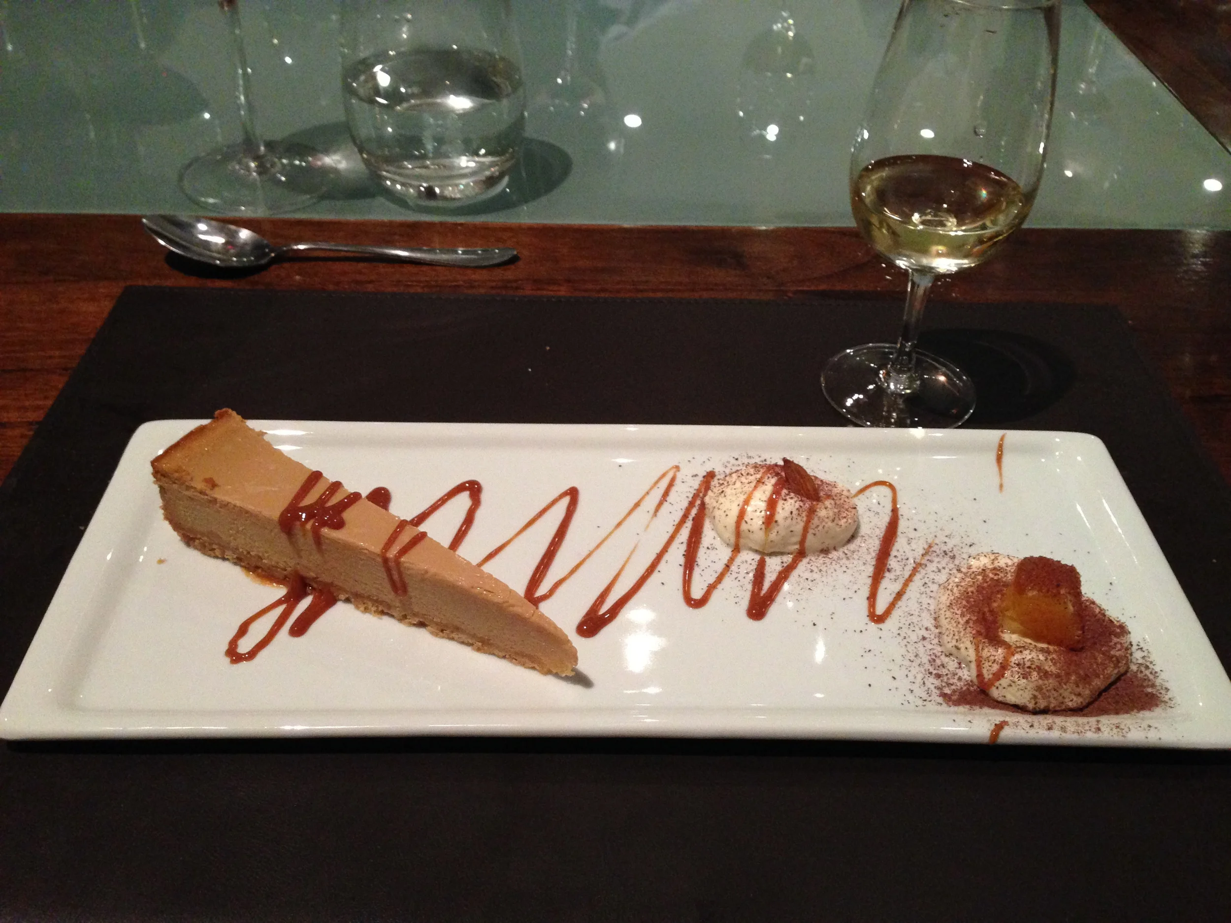  Starting with wine and cheese, then moving to heavy meat dishes leaves very little room for desert. &nbsp;But, I always manage to find room for sweets. &nbsp;Dolce de leche is the flavor of choice and was out of this world. &nbsp;&nbsp;&nbsp;  Overa