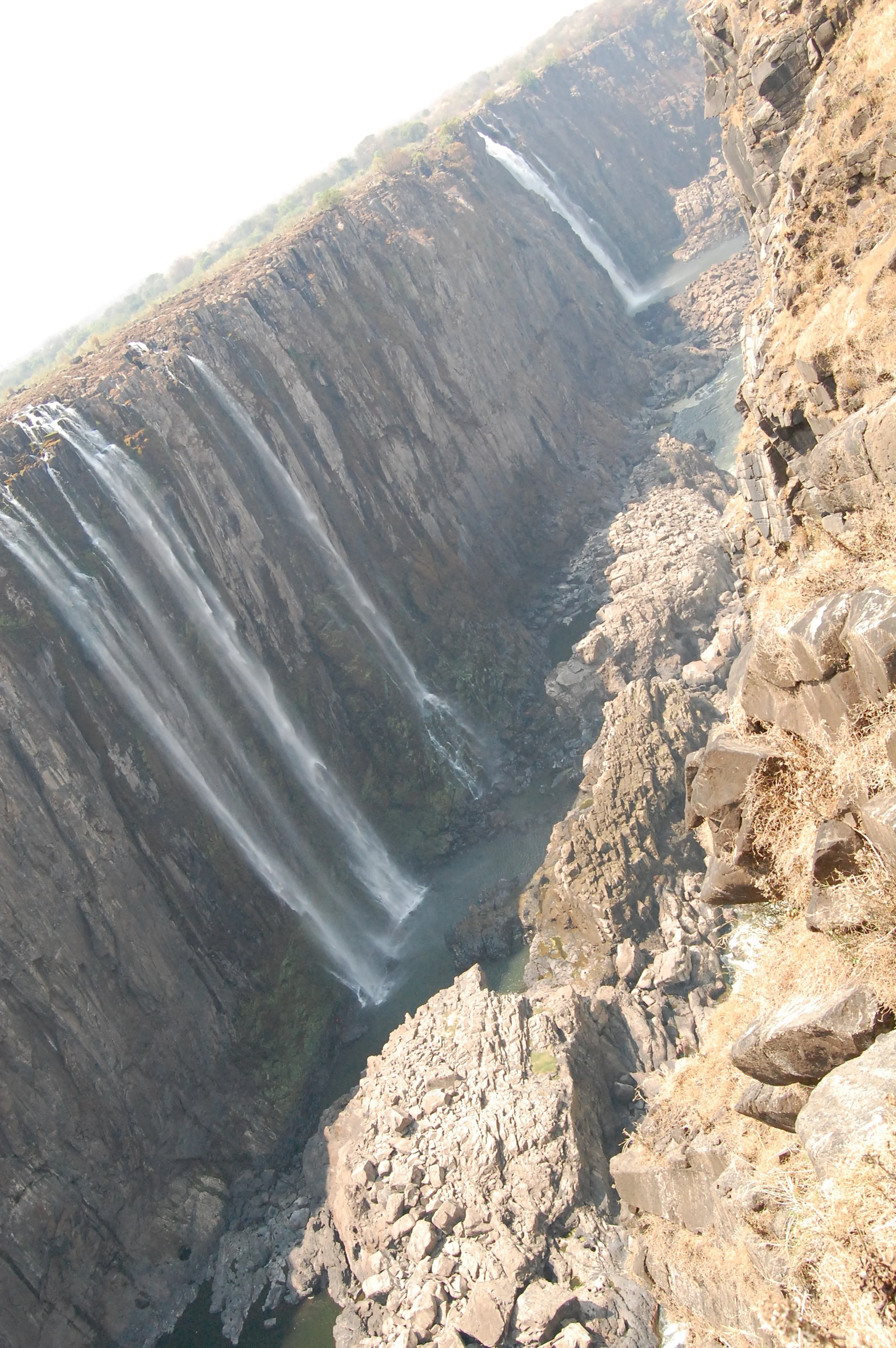  This area of the falls is almost completely dry during the dry season. &nbsp;  White water rafting is another activity you can sign-up for. &nbsp;I'd recommend going in the dry season, so you can see more of the gorge and falls.&nbsp; 