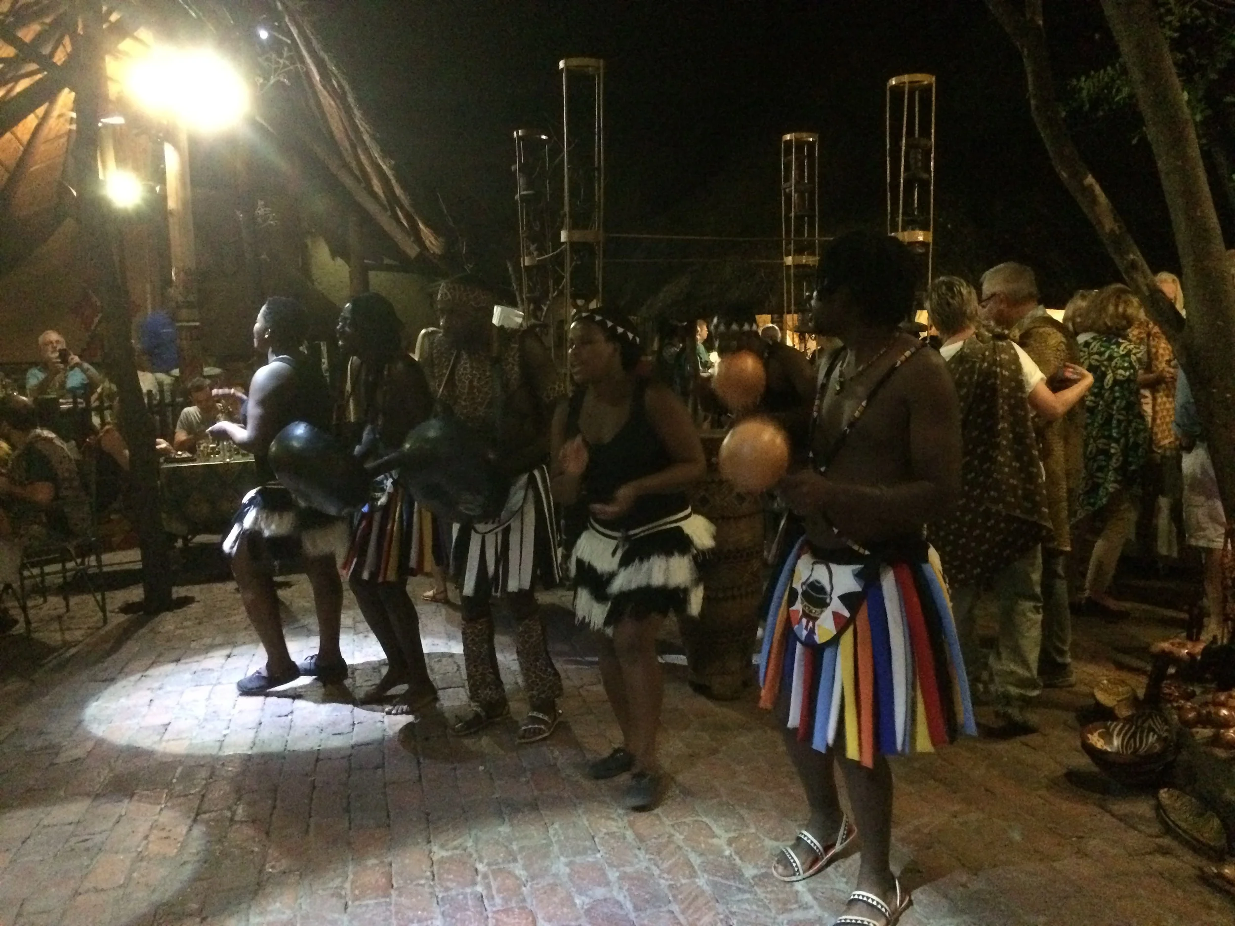  The  Boma Place of Eating  is a must try while in Victoria Falls. &nbsp;It's an interactive dining experience with grilled-to-order game meat that is out of this world. &nbsp;I recommend making reservations, so you can confirm your spot. &nbsp;And m