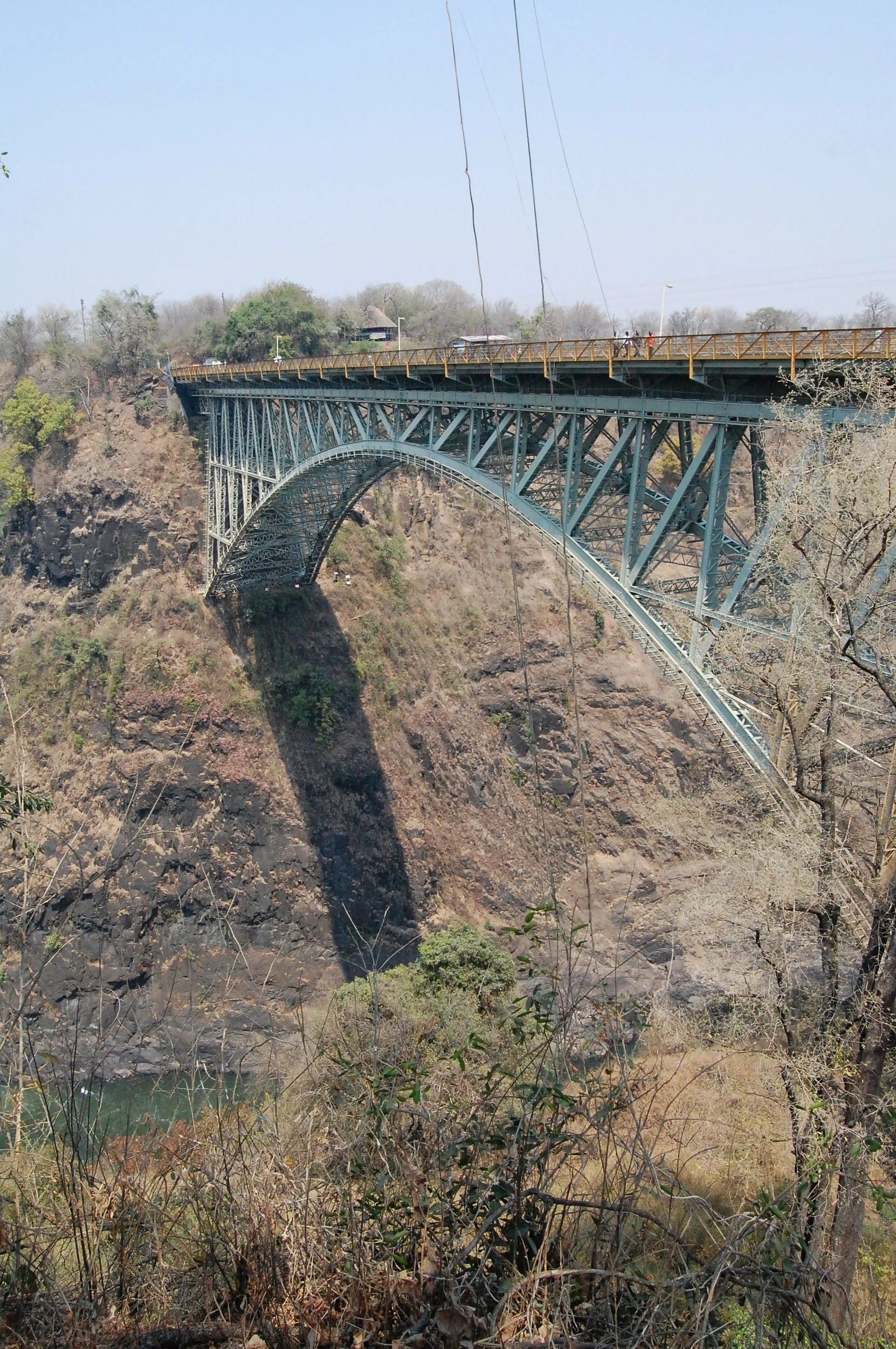  Choosing Zimbabwe for your safari excursion also gives you the chance to bungee jump off  this  bridge, which is the 2nd largest in Africa at 111 meters. &nbsp; 