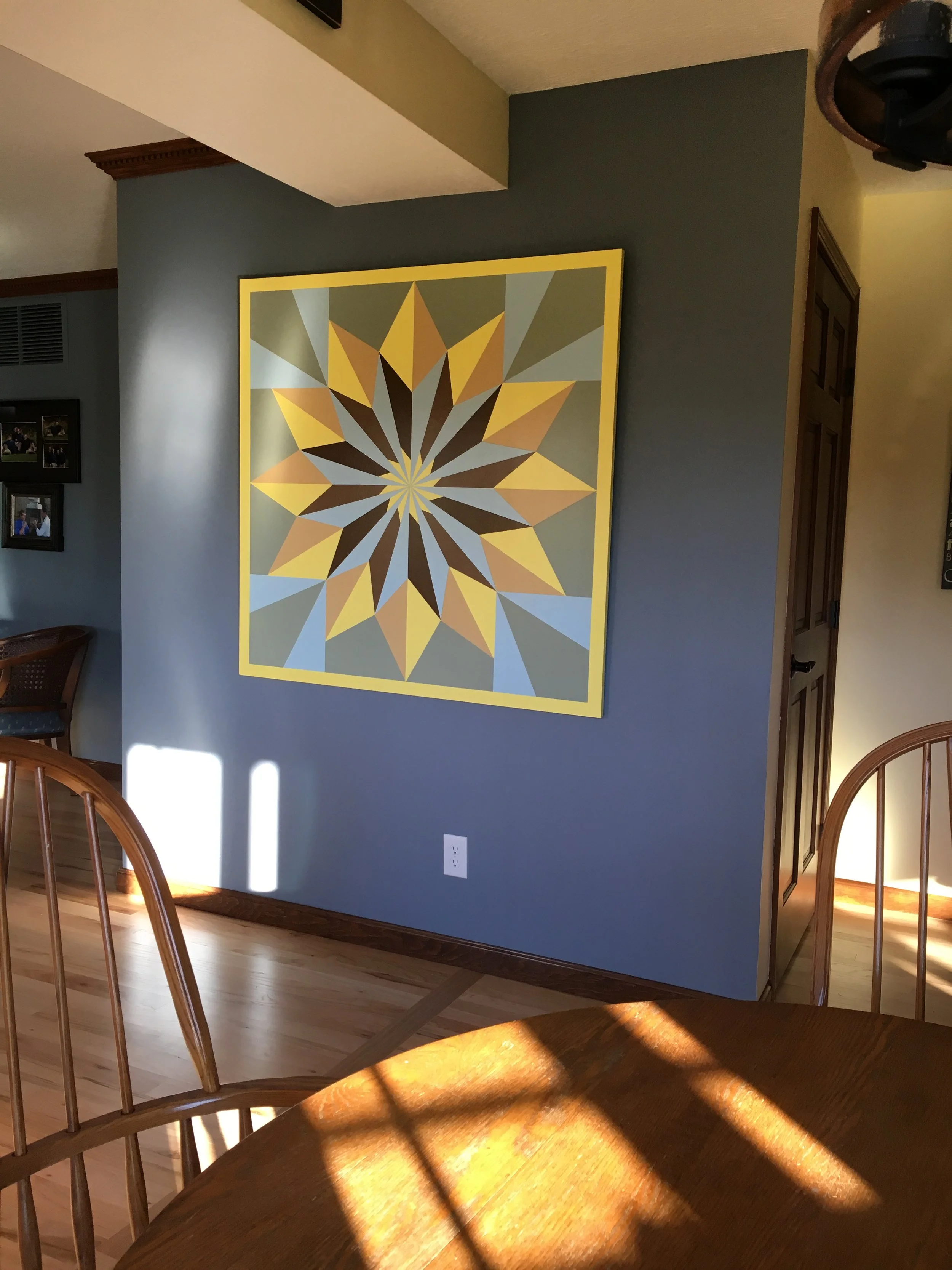 SUNBURST 4X4 Barn Quilt