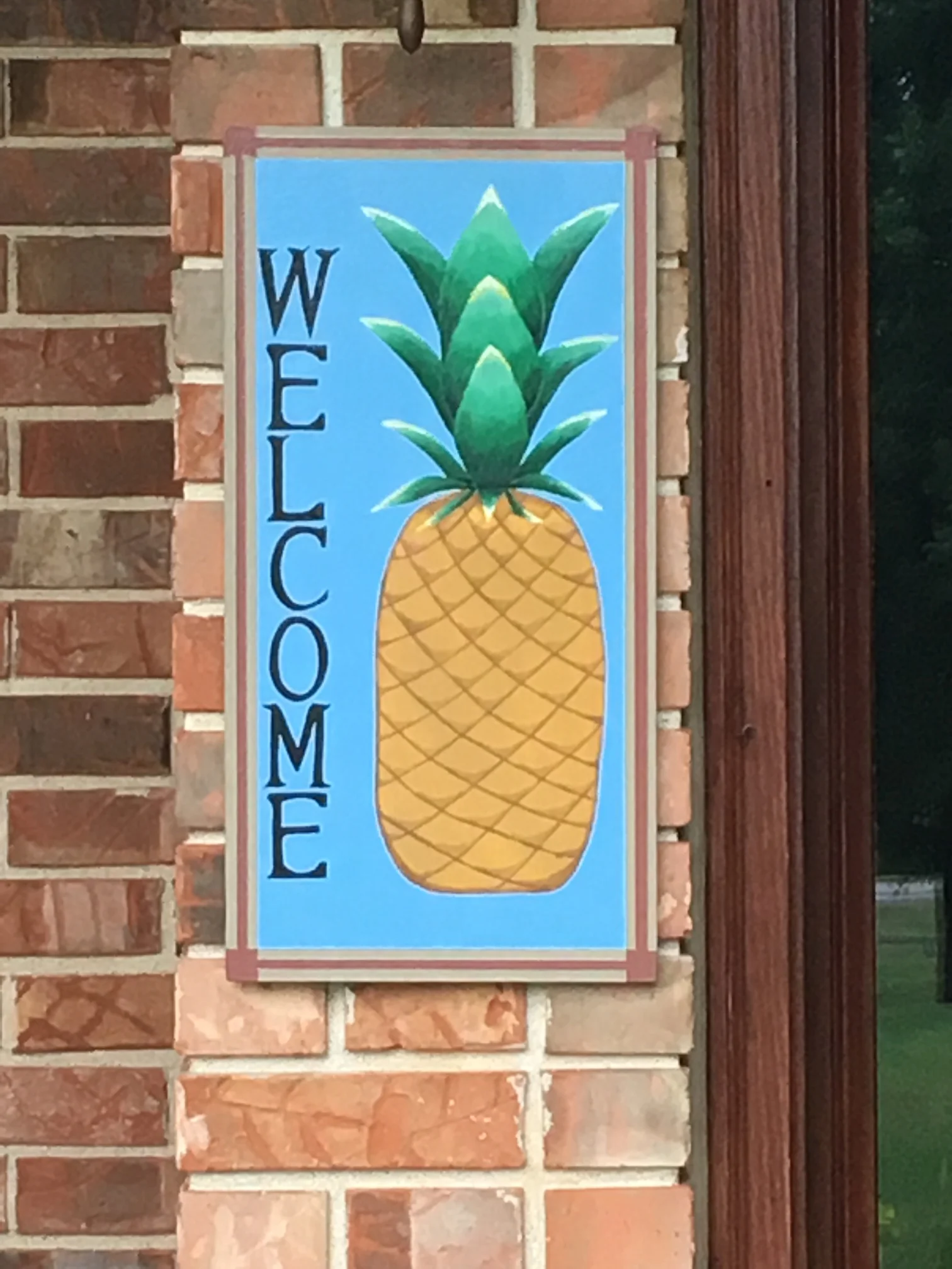 PINEAPPLE WELCOME  Barn Quilt