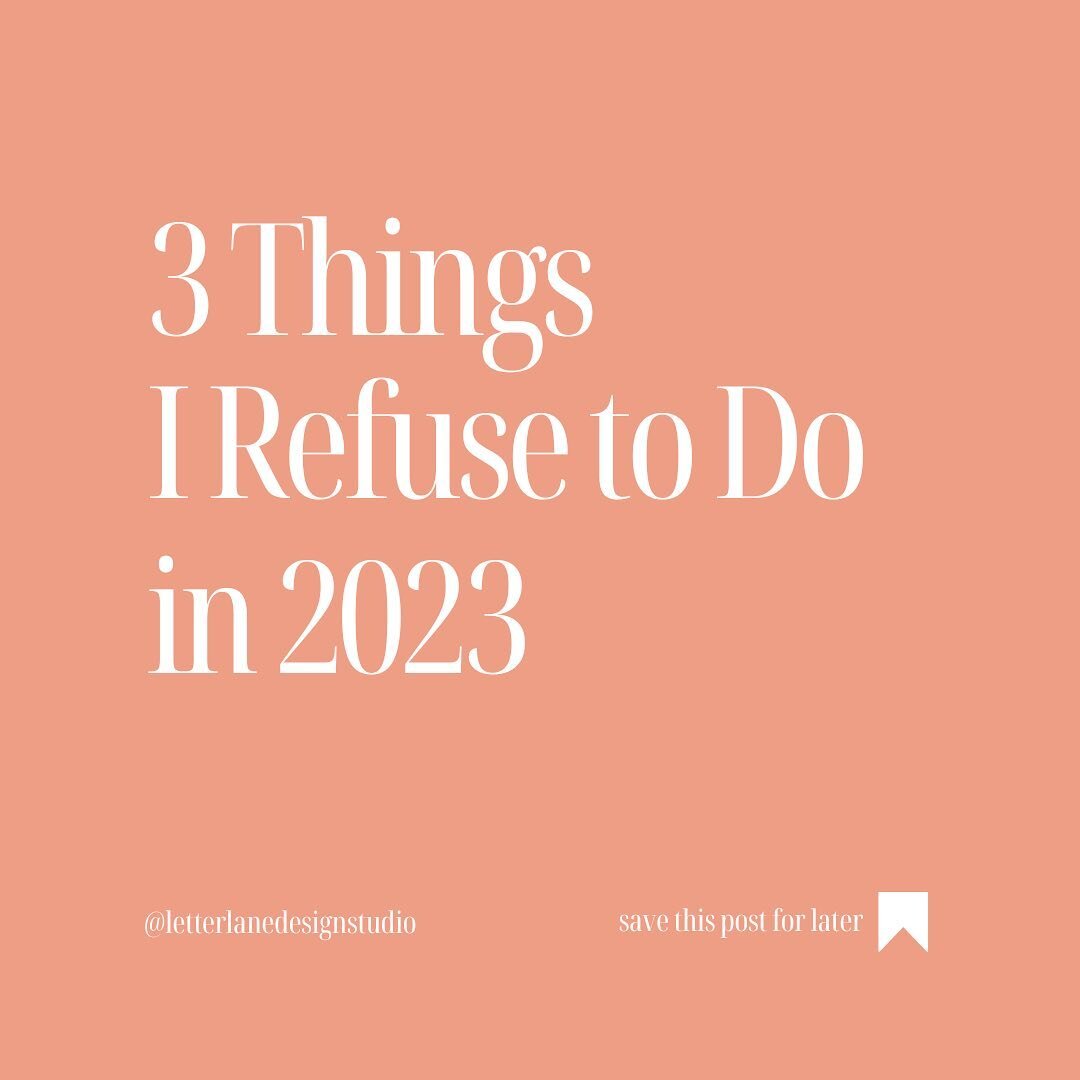 Let's all be unavailable for these things in 2023, k? 🤍⁠
⁠
1. Wasting time and energy on comparison⁠
⁠
Spend your precious time and energy on creating, not on consuming and comparing. ⁠
⁠
2. Doubting yourself and your abilities⁠
⁠
I think the quote 