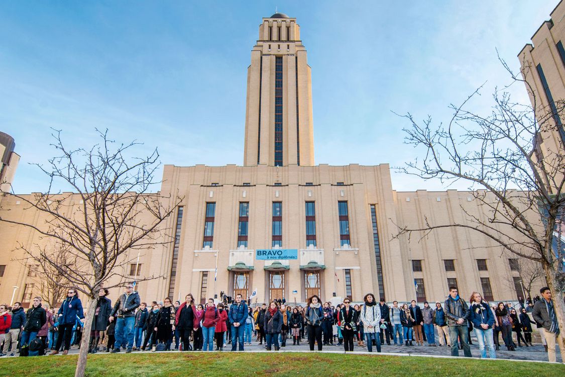 Rassemblement étudiant à l'Université de Montréal