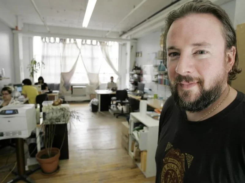 Shane Smith dans les bureaux de Montréal en 2007. (Crédit: The Gazette/Richard Arless Jr)