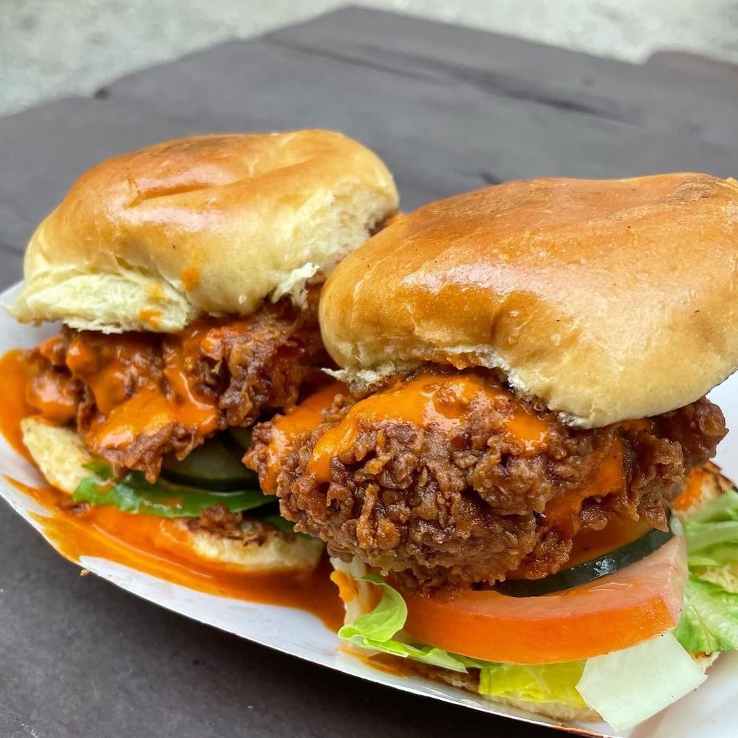 Fire up your Friday at Bourr&eacute;e with our Spicy Fried Chicken Sandwich Sliders. 🔥 Let the weekend begin.

📸: @nolafoodie500