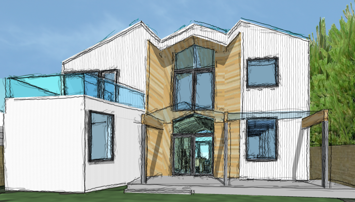 Schematic idea for back of home
