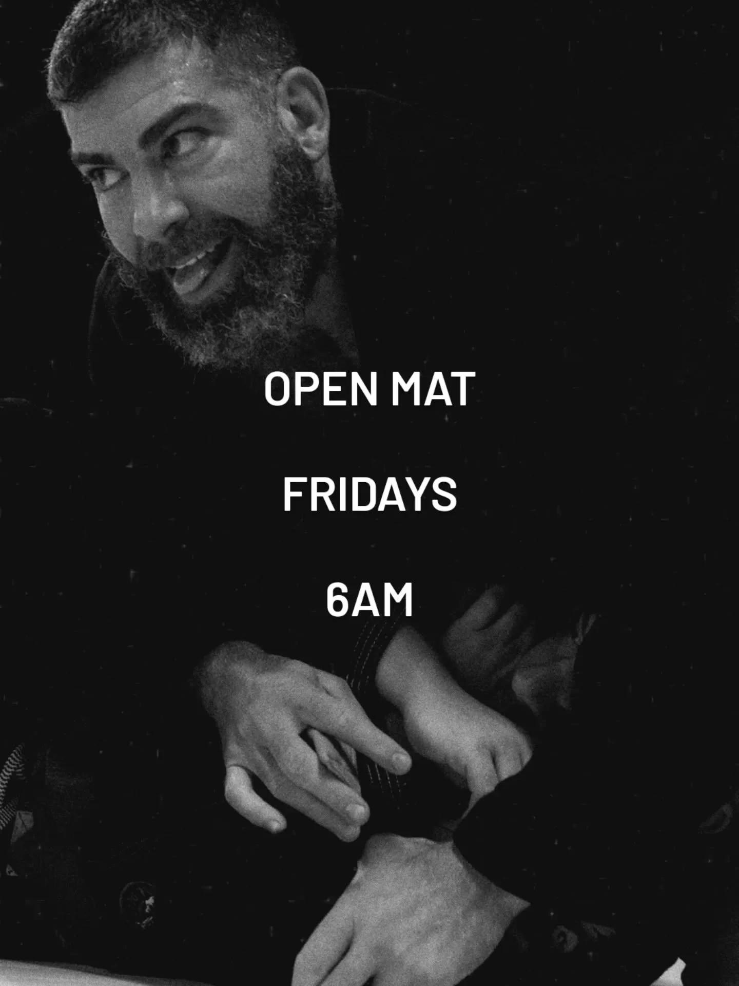 OPEN MAT // FRIDAYS AT 6AM

Starting this Friday, May the 1st, we are proud to announce a new open mat at 6am! Come join brown belts Paul and Dave to get some training in to start your day!