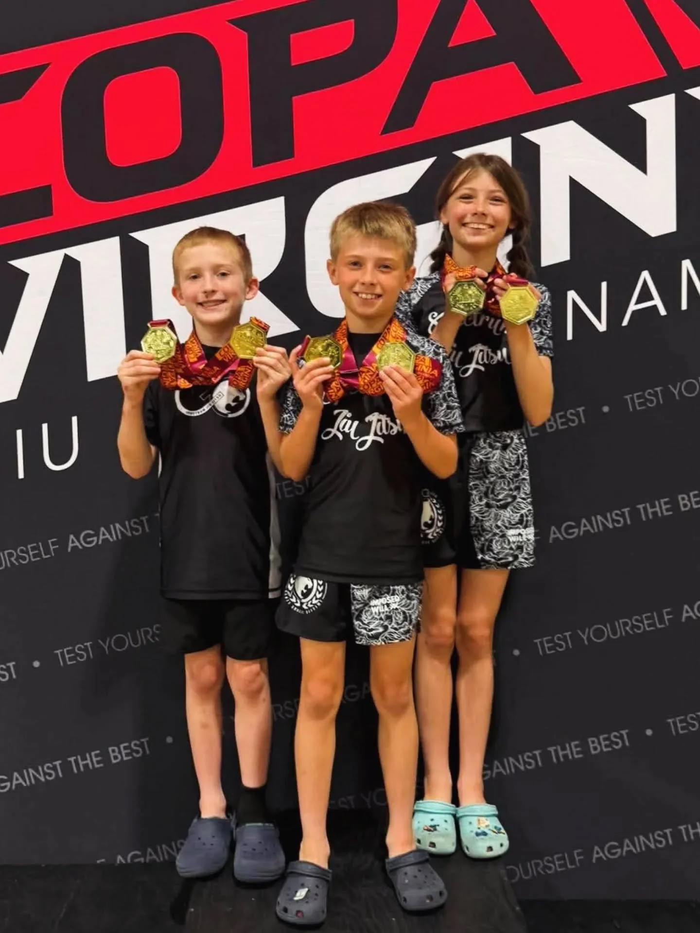 LUKAS, HUGHEY, &amp; MILLI // 🥇🥇🥇🥇🥇🥇

We had a small team of just three students compete at Copa Virginia today, and they delivered an incredible performance.

Collectively, they went 12-0, brought home six gold medals, and earned 5th place in 