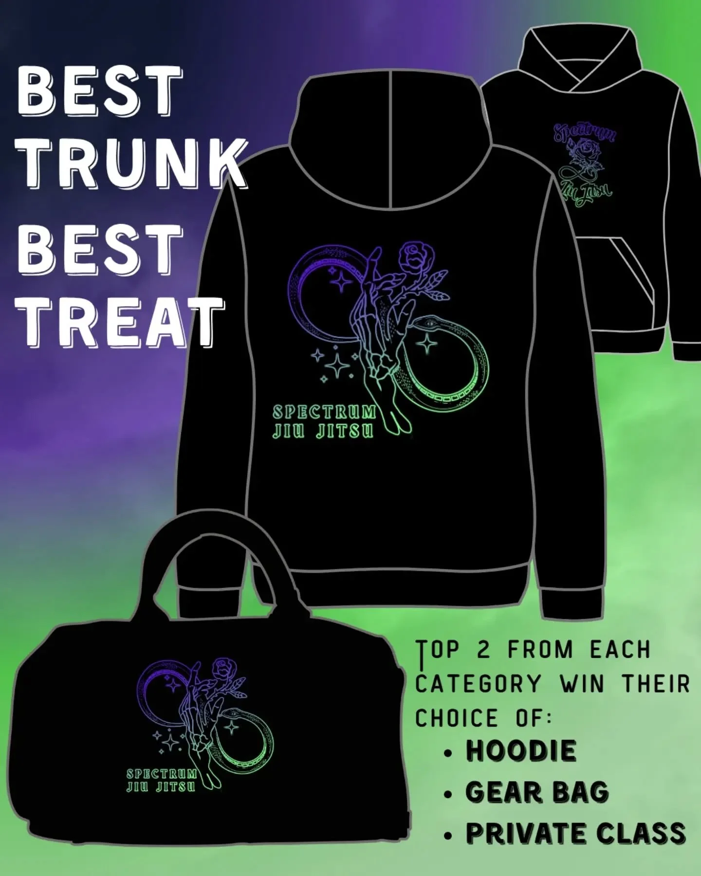 TRUNK OR TREAT 3 // PRIZES

It&rsquo;s time to get creative for our Trunk or Treat 3!

We&rsquo;ll be giving out prizes for the top two trunks in each category, with winners choosing from:

&bull; Limited Edition Hoodie
&bull; Limited Edition Gear Ba