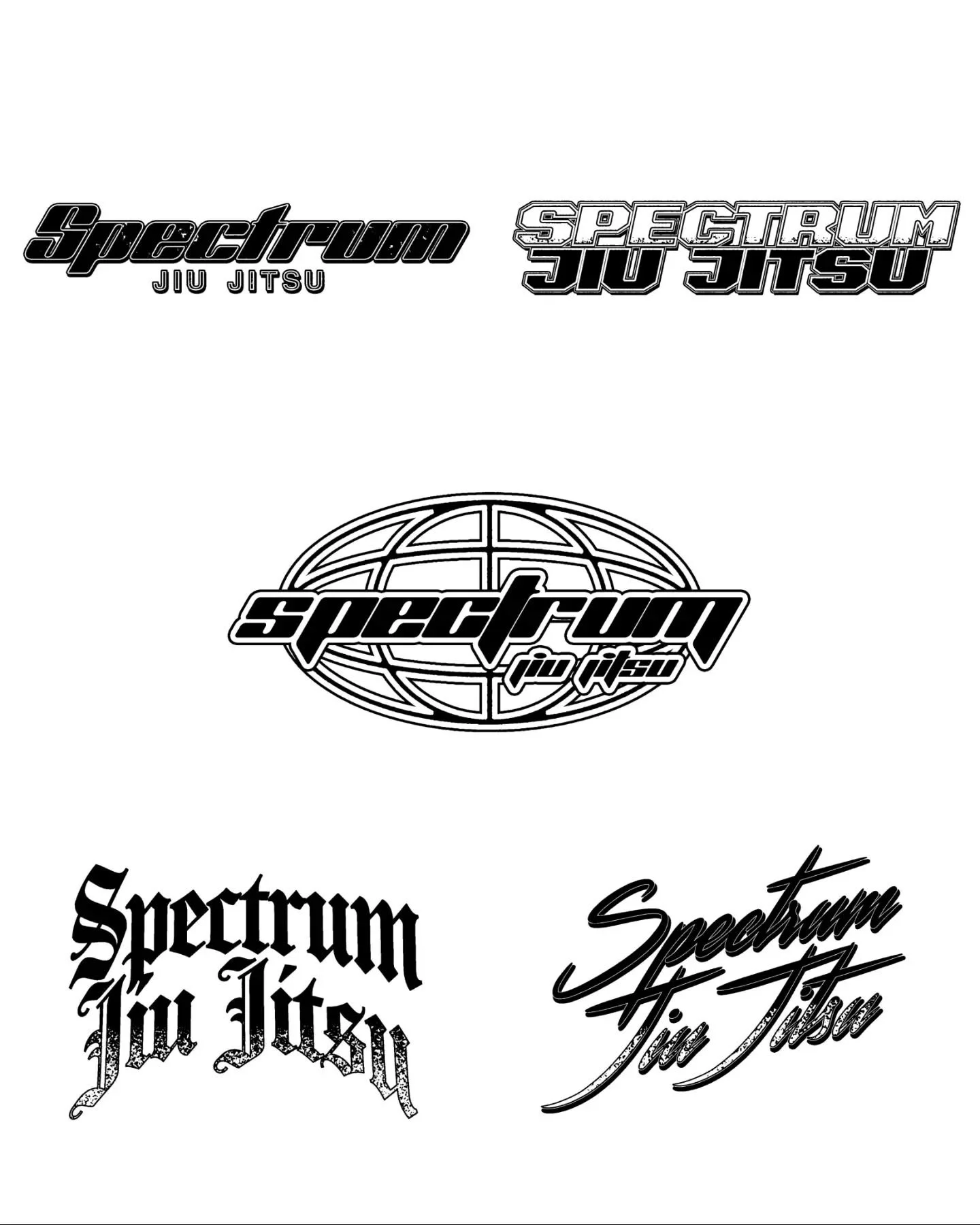 SPECTRUM JIU JITSU X PHASE ISSUES

Full collection now available

- Five Logos
- Five Silhouettes
- Multiple Color ways
- Adult and Youth Sizes

Spectrumjiujitsu.store

SPEED

GLOBE

GOTHIC

BLOCK

DYNAMIC

MAXIMALIST