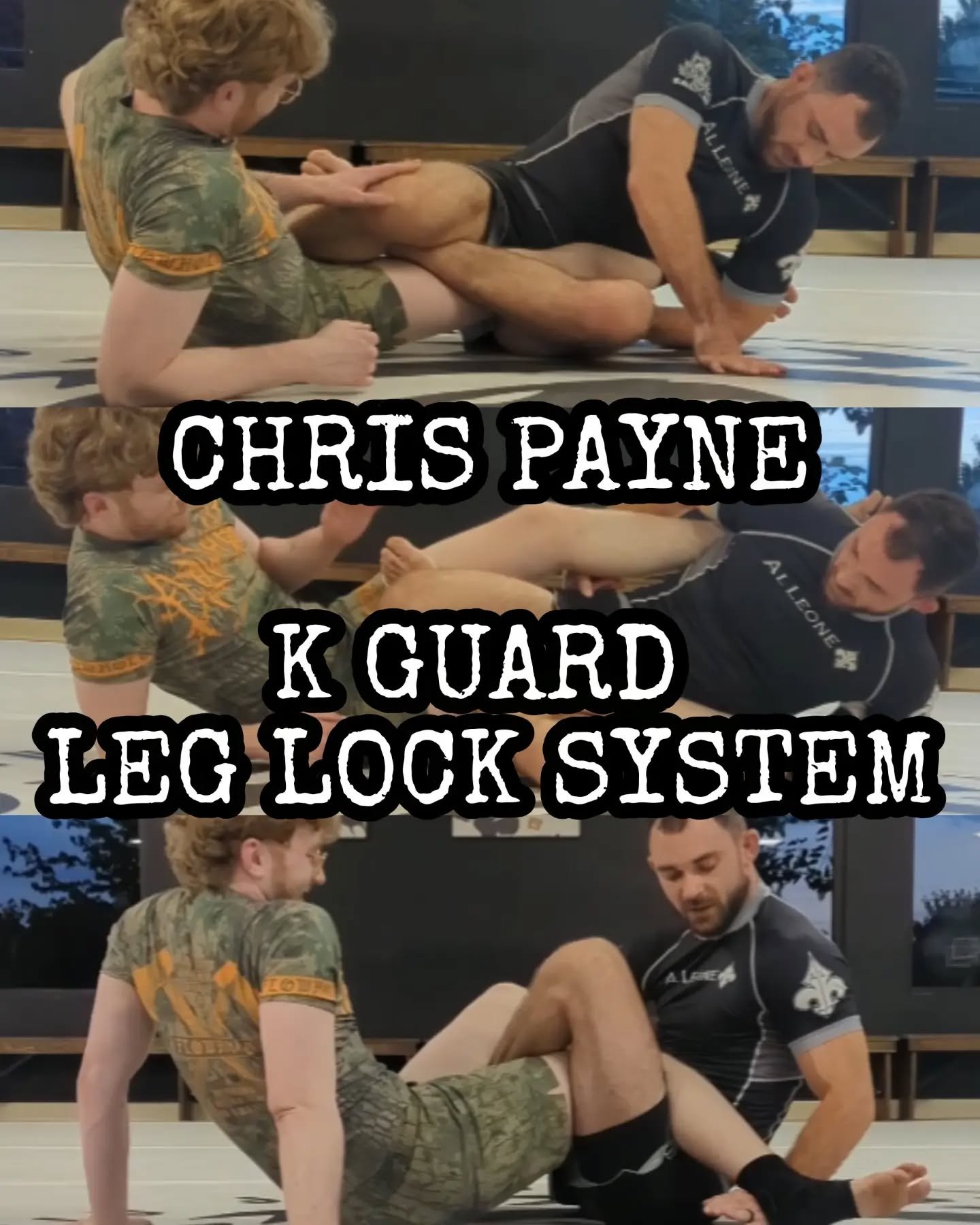 CHRIS PAYNE // K GUARD LEG LOCK SYSTEM

Today in our evening nogi class Coach @chrispaynebjj shared a k guard leg lock system he learned from Lachlan Giles. 

Here you will see the three main options: lateral knee bar, outside heel hook, and z-lock.
