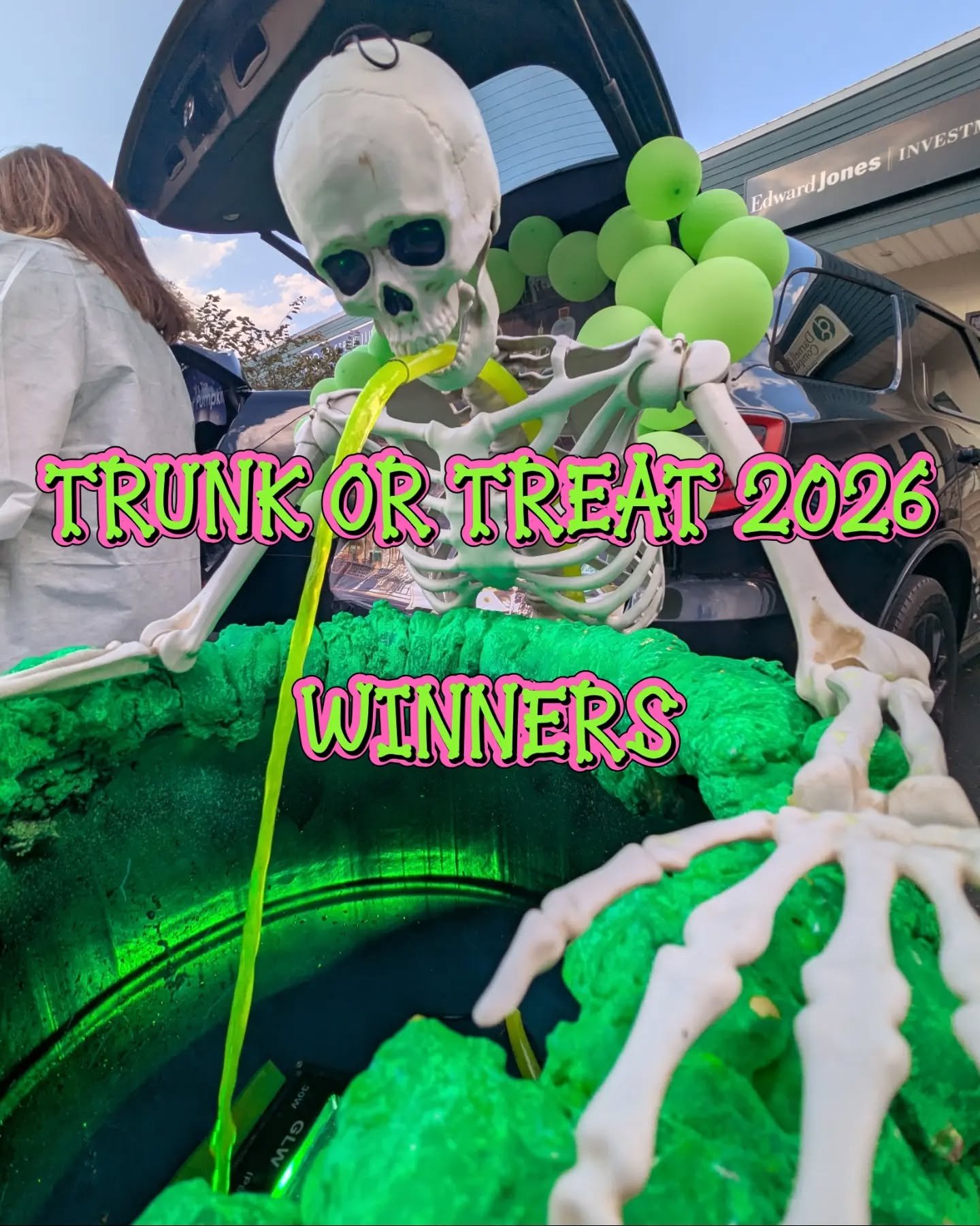 TRUNK OR TREAT 2026 // WINNERS

Another amazing turnout for our 3rd annual Trunk or Treat, with over 100 attendees despite some wild weather! We&rsquo;ve tallied the votes, and we&rsquo;re excited to announce this year&rsquo;s winners!

With so many 
