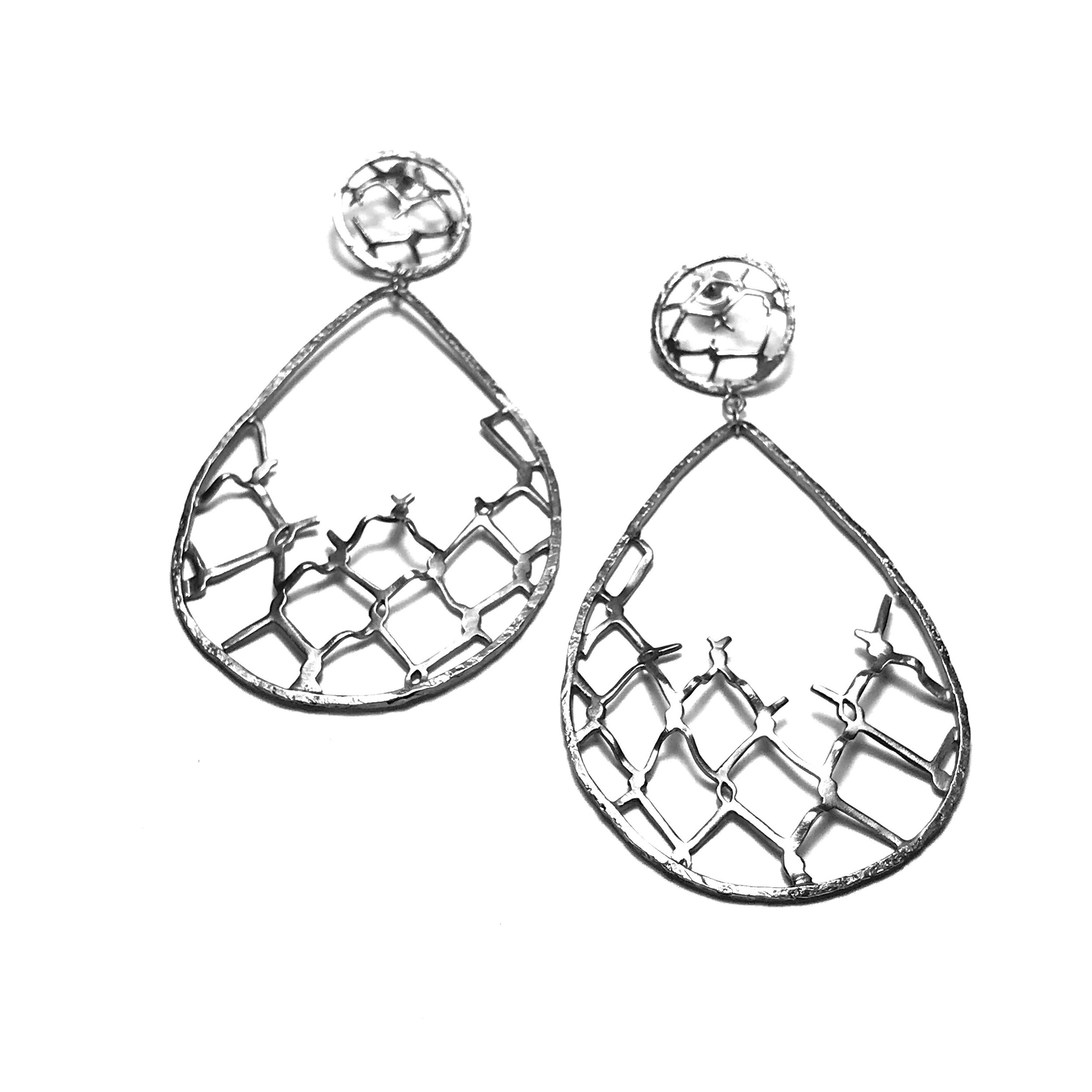 CHain Link Teardrop Dangle Earrings