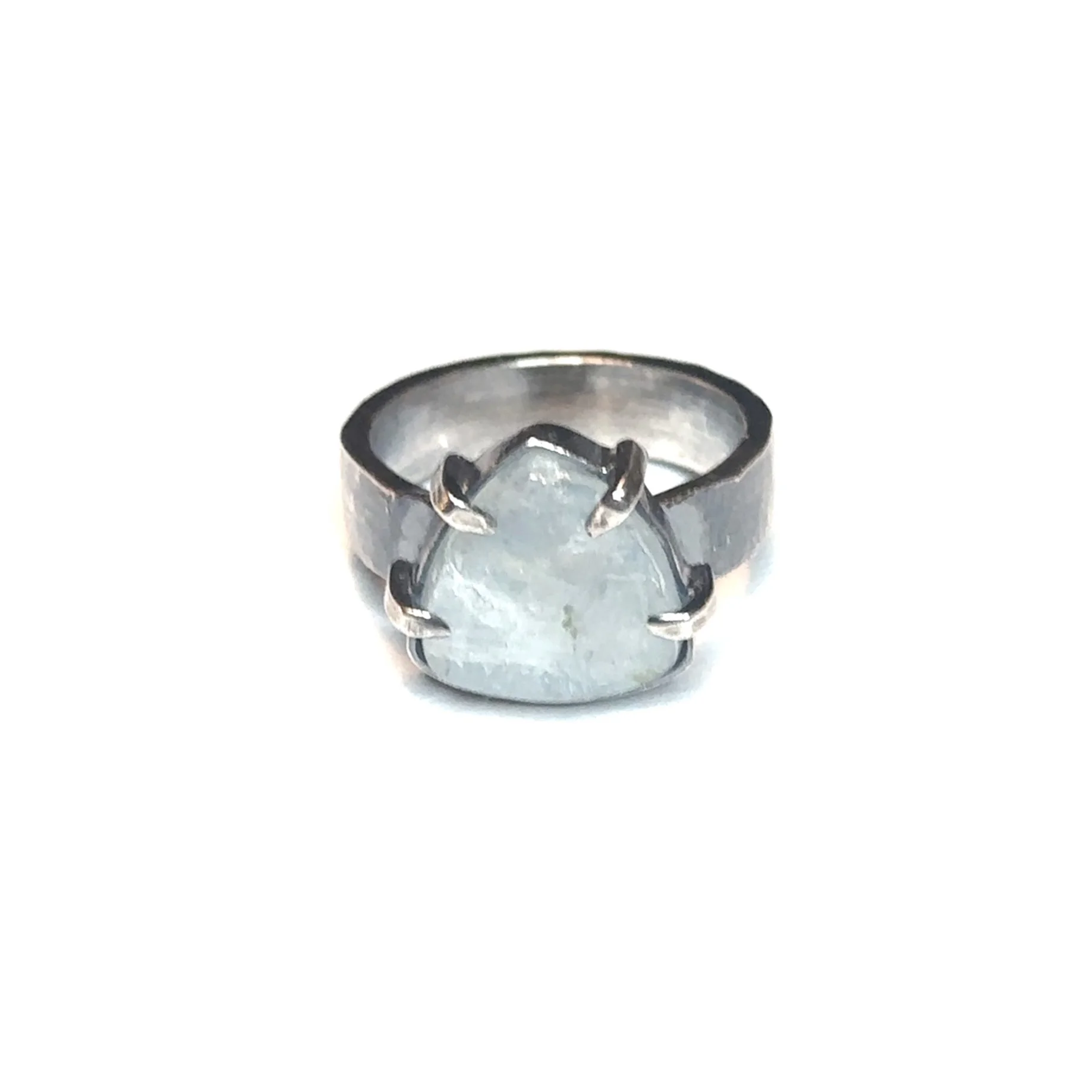 Rough Cut Moonstone Ring Size 9