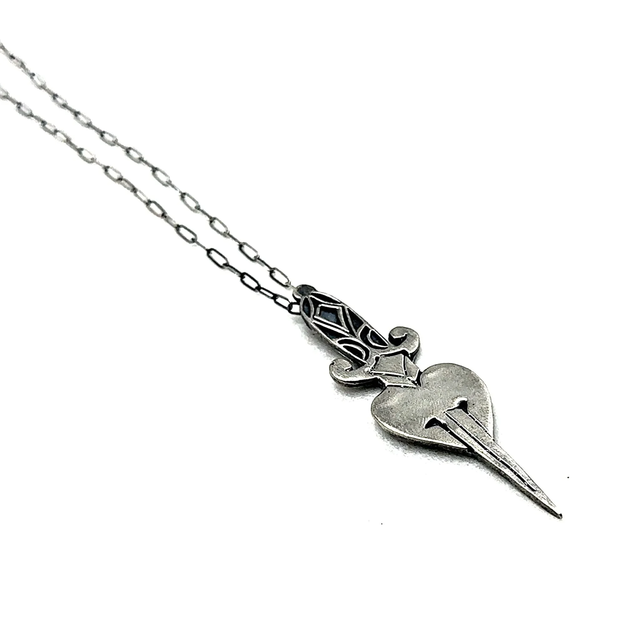 Heart and Dagger Pendant