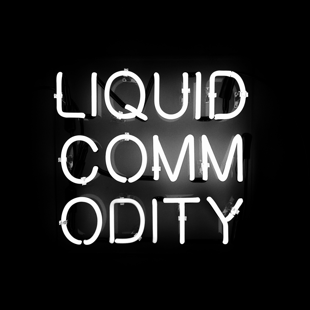 Liquid Commodity - Neon on Plexiglass (2015) - 16" x 16"