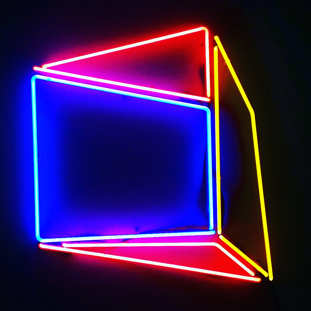 Soft Geometry Neon 6A.442216E. 2015 - Edition: 1 of 3. - 30.52”w x 31.58” h Wall Sculpture
