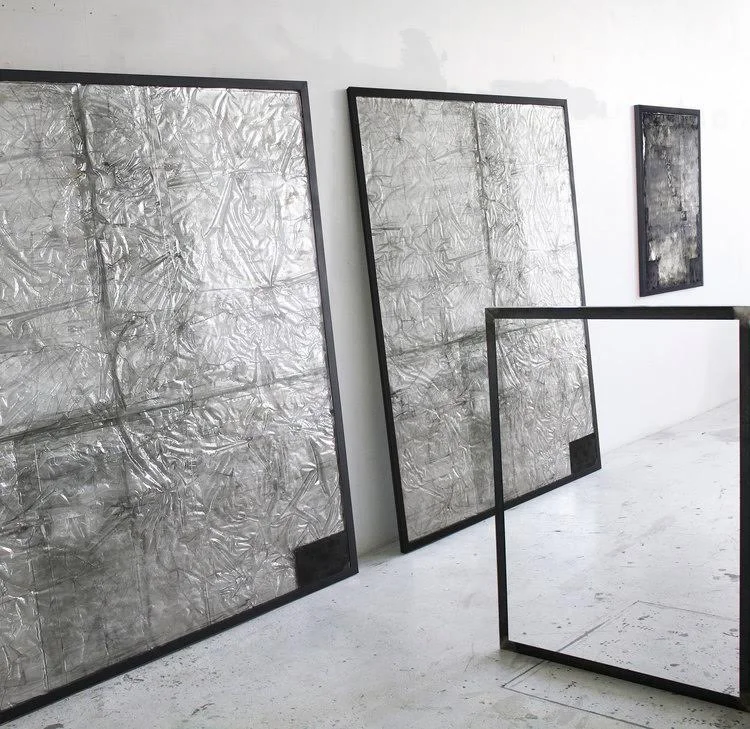 Large Glass (Silver/Black) - 1st & 2nd Version - 2015 - Each 72" x 84"