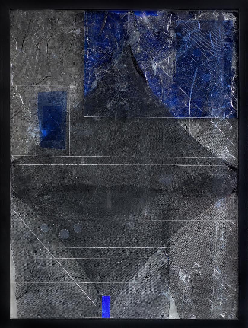 Steel/Glass 30 (Screen/Void) - 36 x 48 inches, 2015