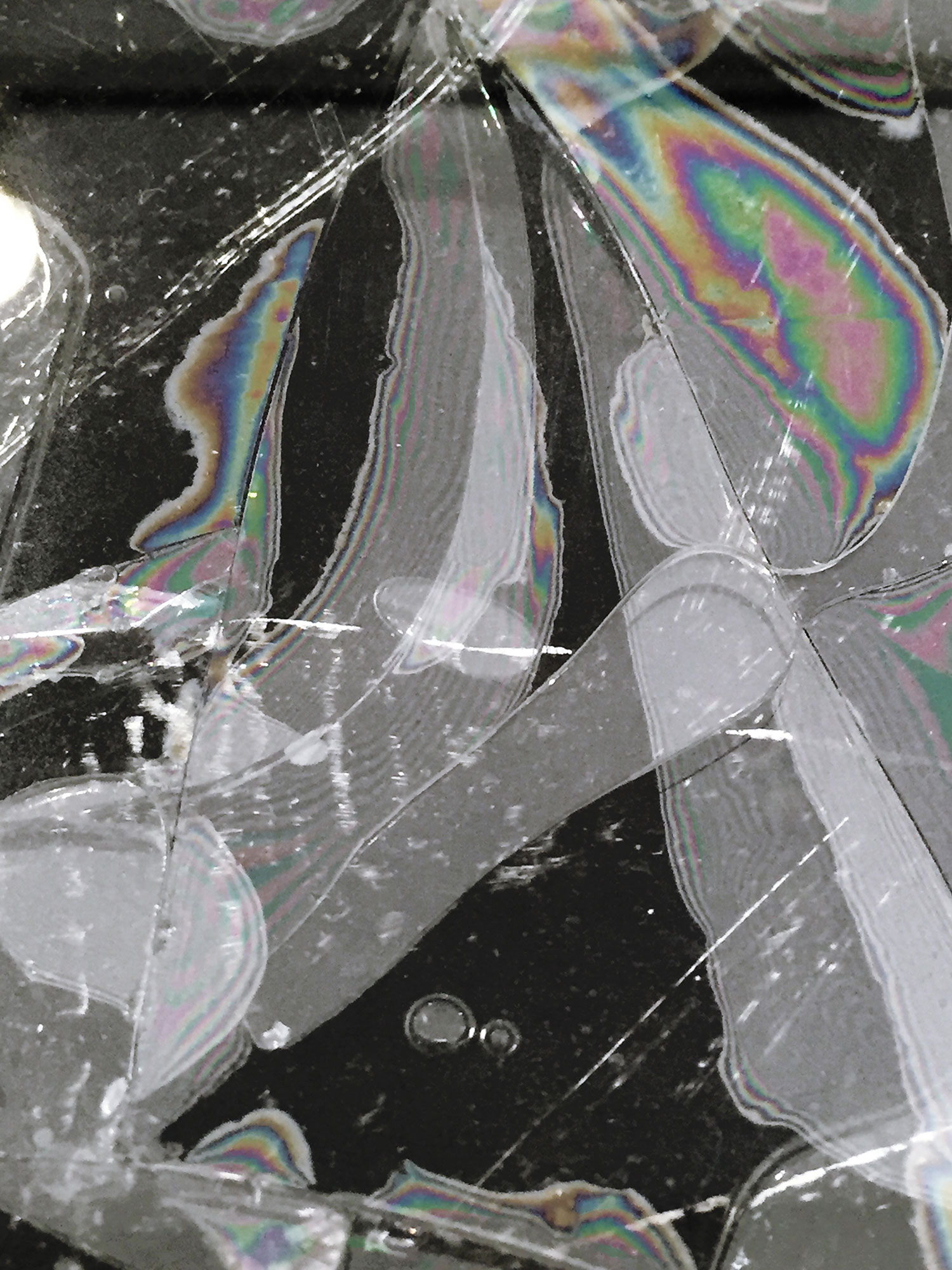 Triptych - 36 x 48 inches each, 2015. Detail