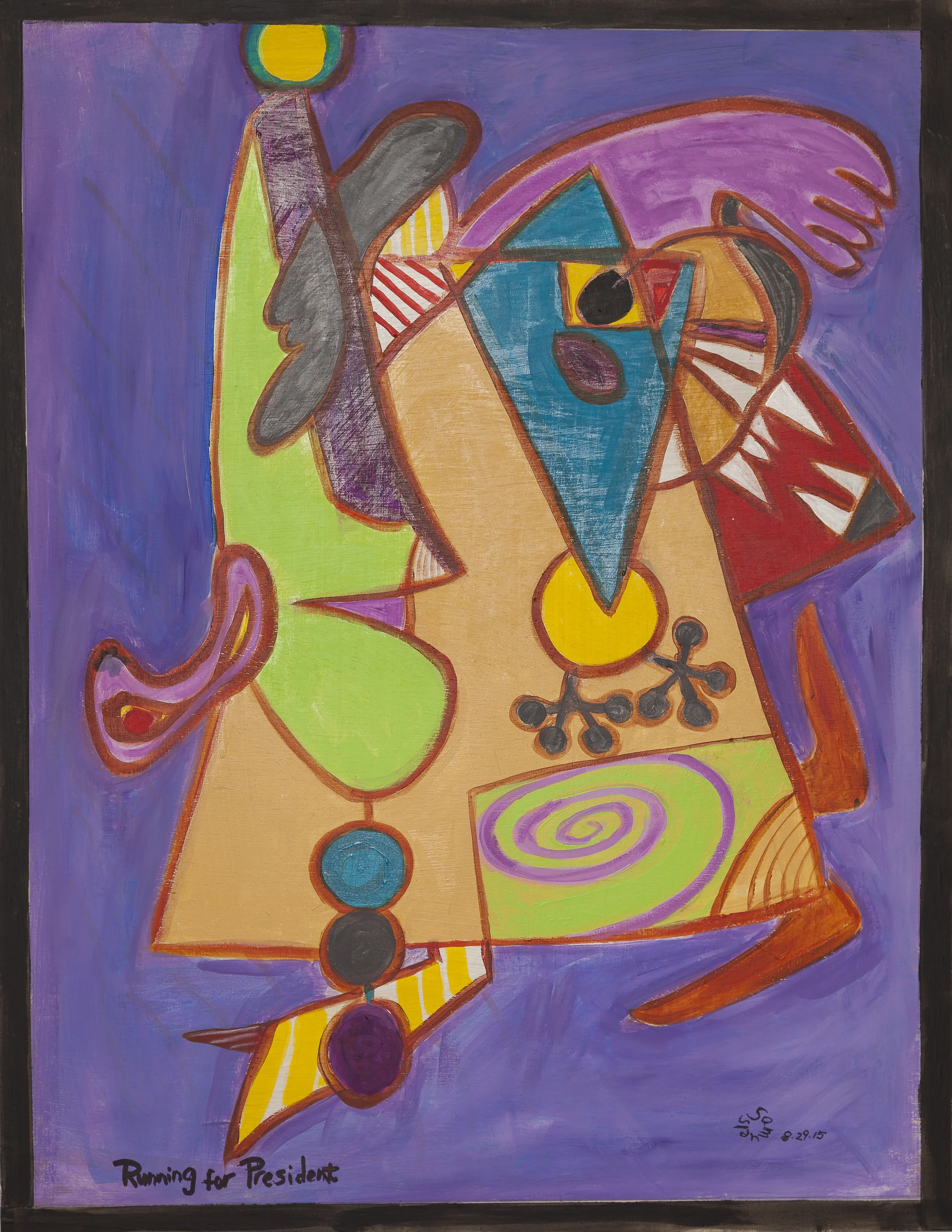 Running for President 36X28 Wood Panel.jpg