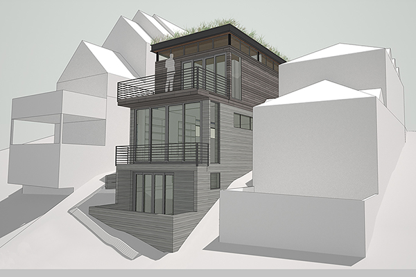 Park City Ski Residence Rear Perspective Rendering