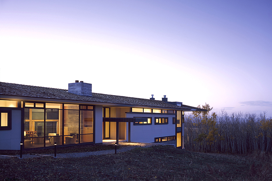 Wyoming Canyon Residence Home in the Landscape Evening