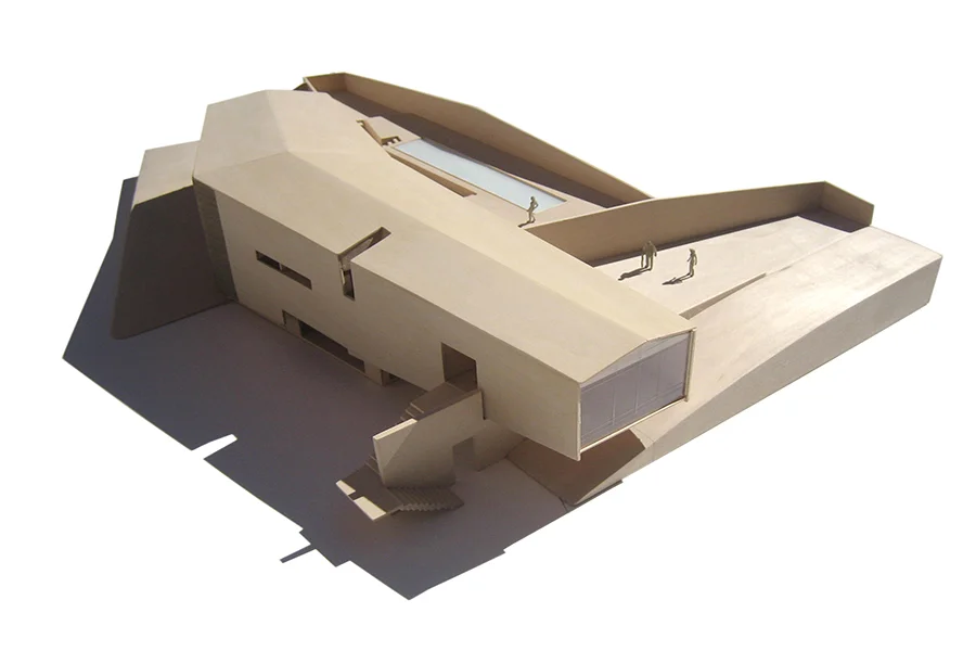 Malibu Canyon Residence Wooden Scale Model