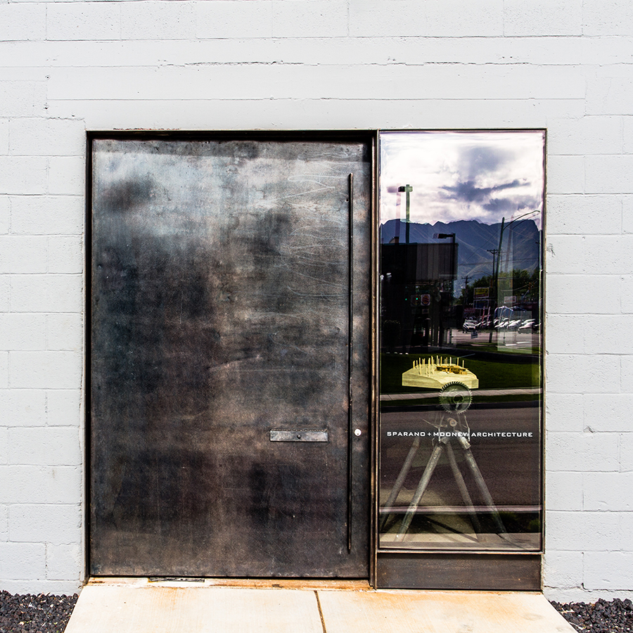 Creative Studios Office Renovation Steel Door and Office brand for the new Sparano + Mooney Architecture Space