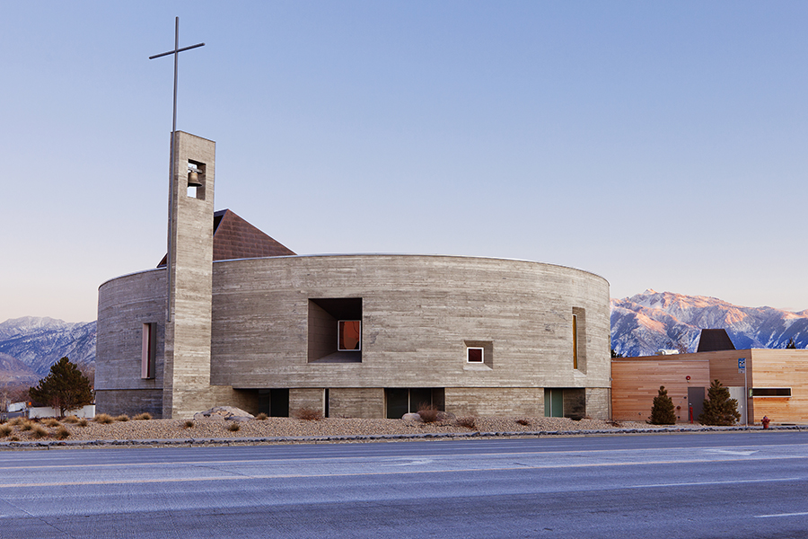 Sparano Mooney Architecture_Saint Joseph the Worker_Exterior from Redwood.jpg