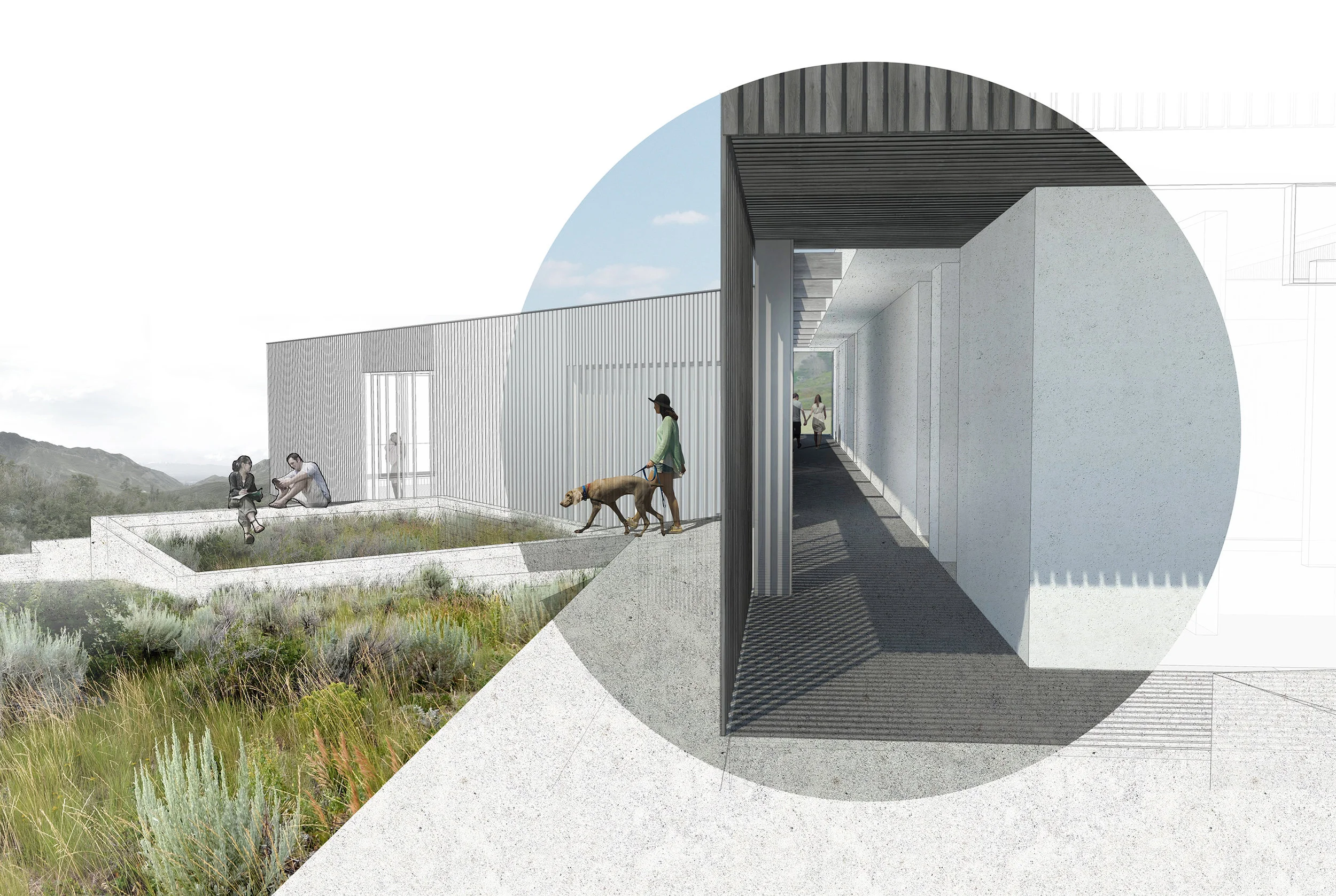 Wabi-Sabi House, rendering courtesy of Sparano + Mooney Architecture