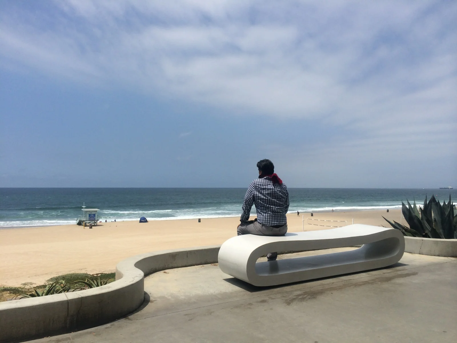 The Loop Bench, as tested and approved by SMA Principal Ludwing Juarez.