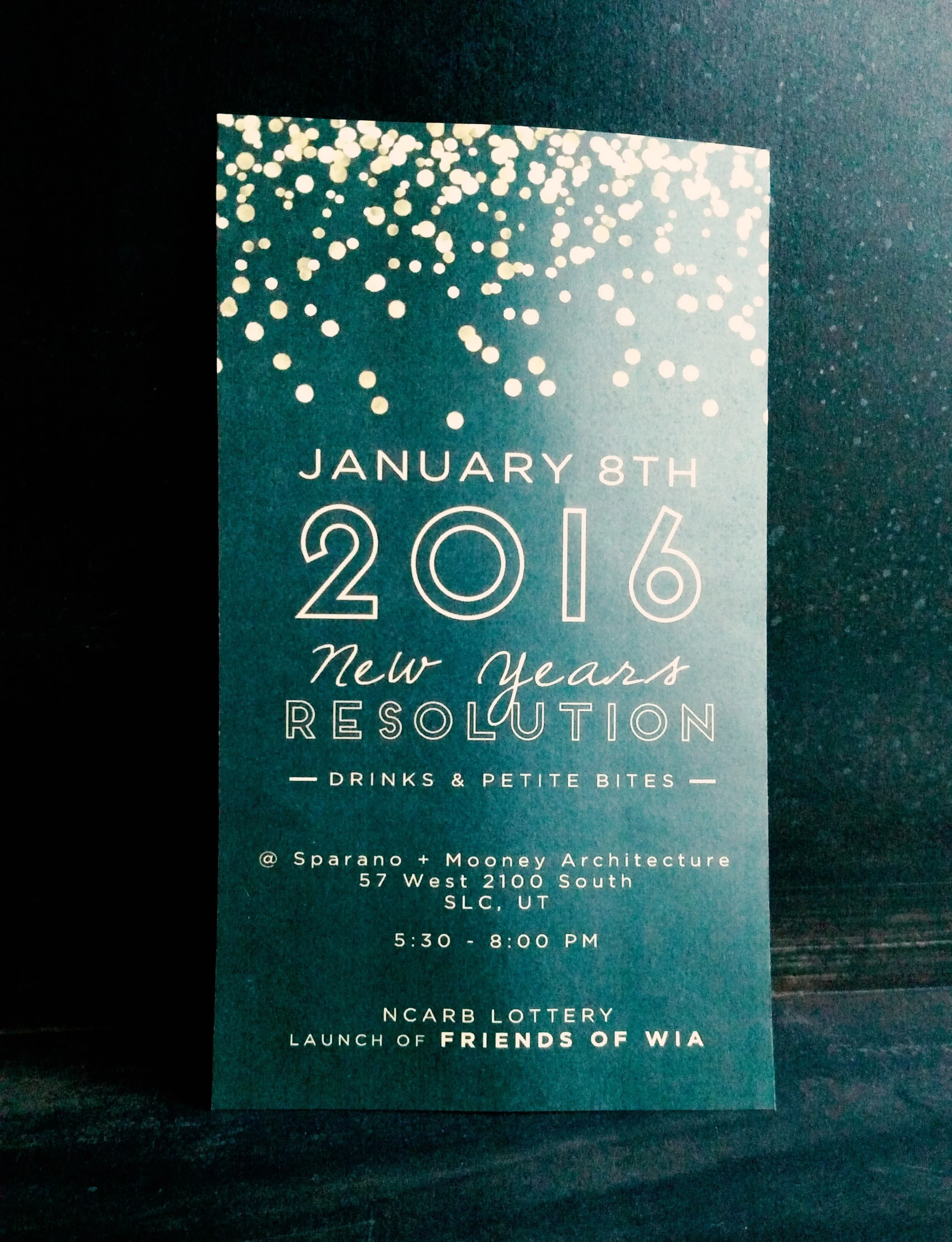 New Years Resolution Party Tonight!