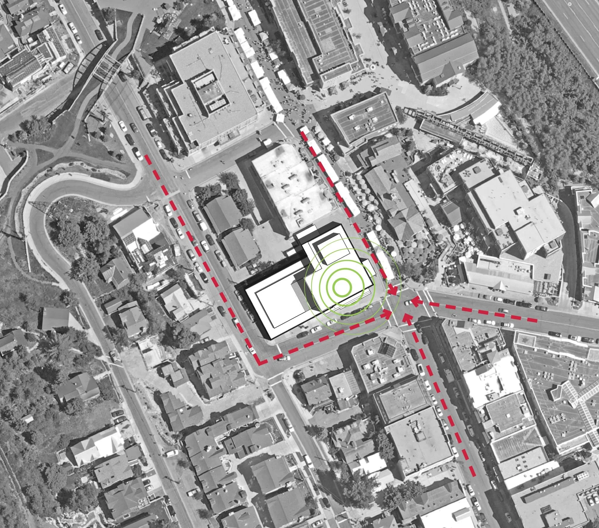 urban plan for downtown art center