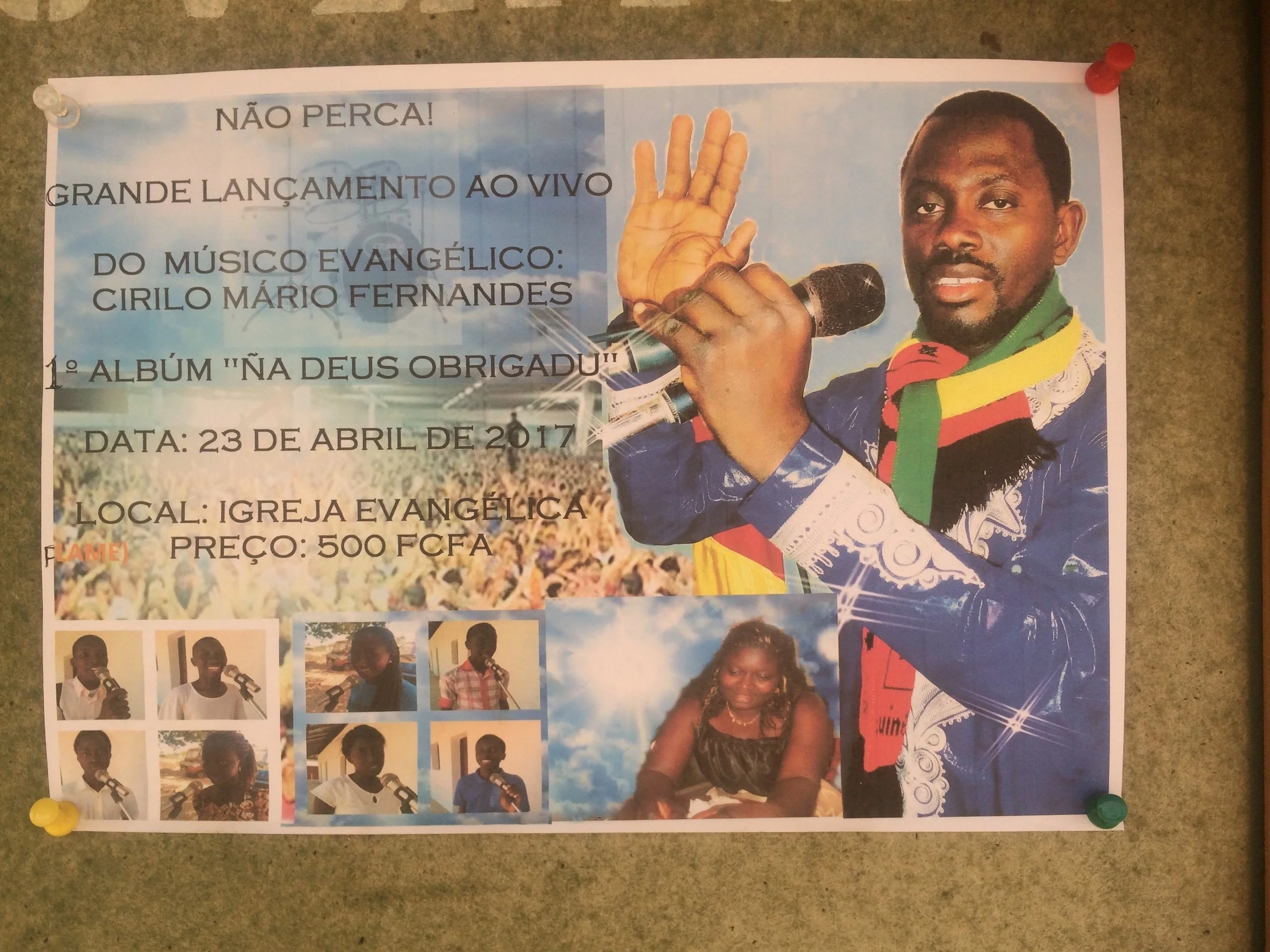 Cirilo's album release and concert flier.