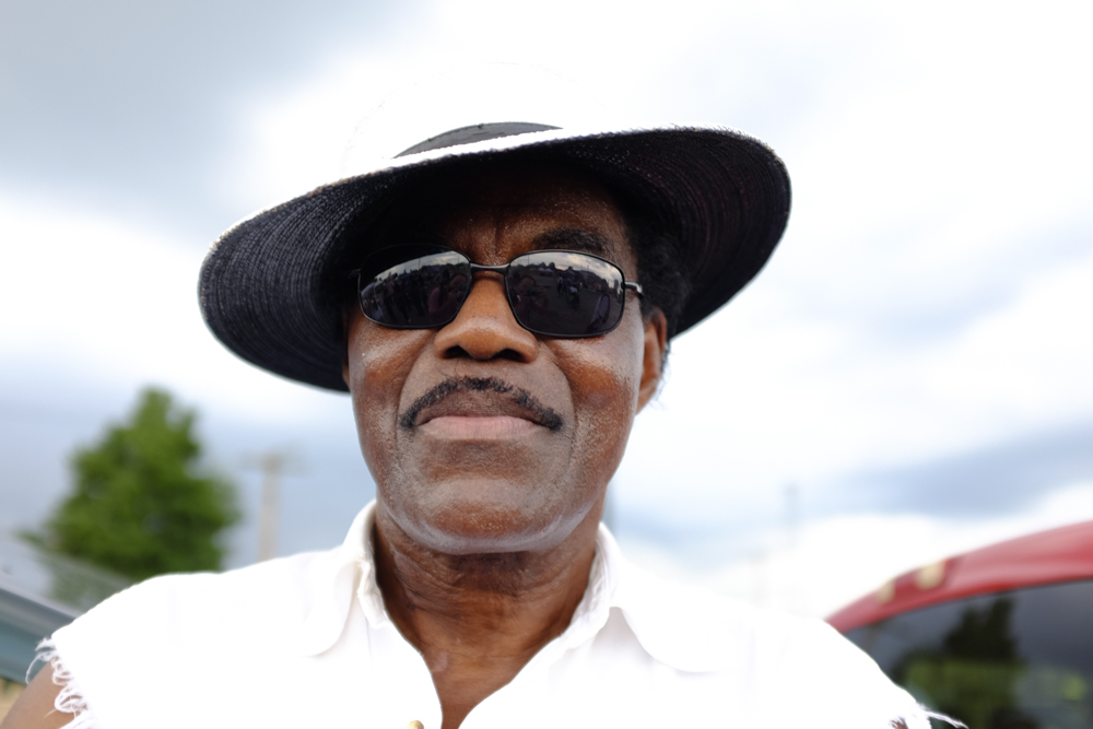 A man waits to go on stage at the Halifax Jazz Festival in Petersburg, 2015. Photograph by Scott P. Yates.